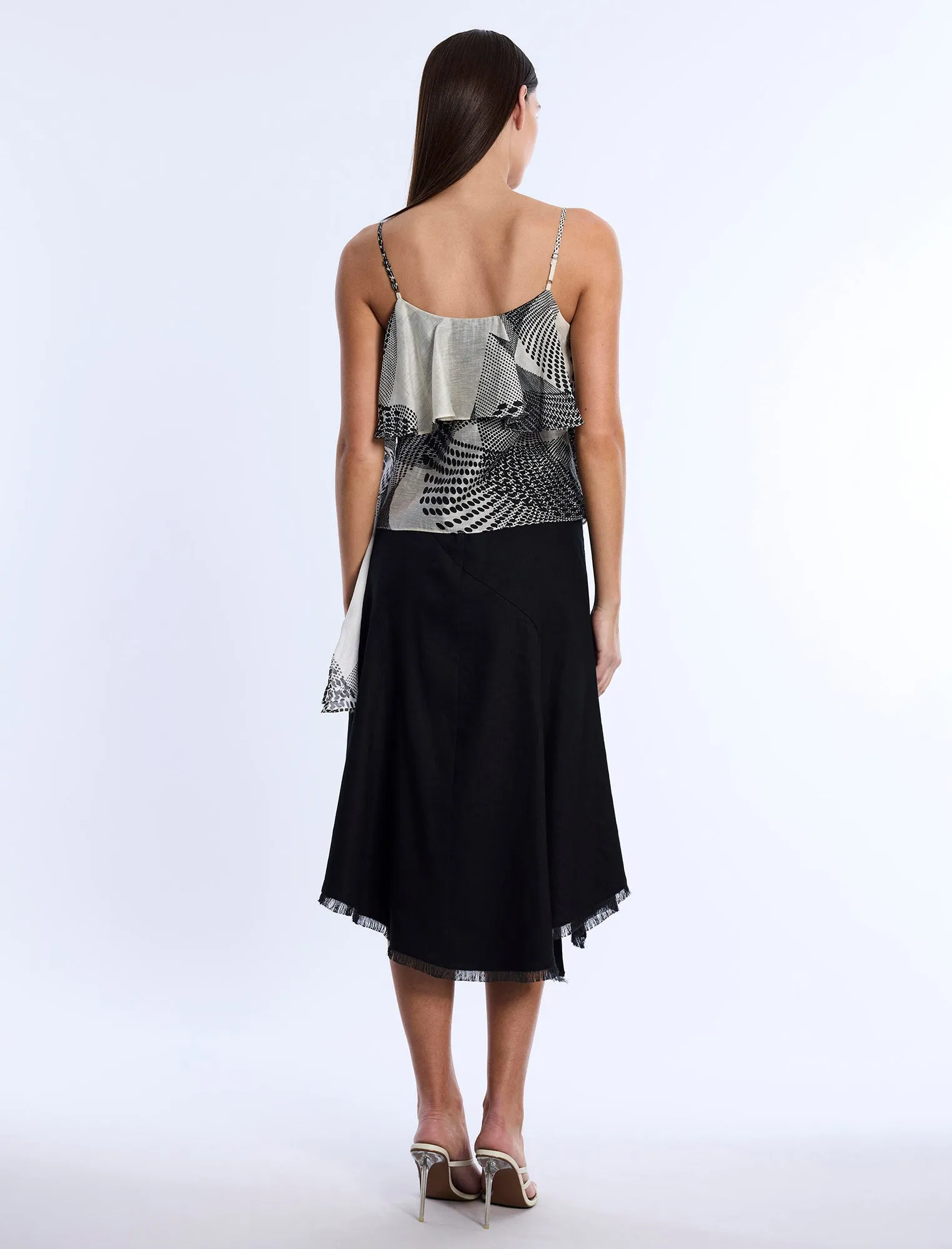 Printed Flounce Cami sold by BCBGMaxAzria product image thumbnail 2