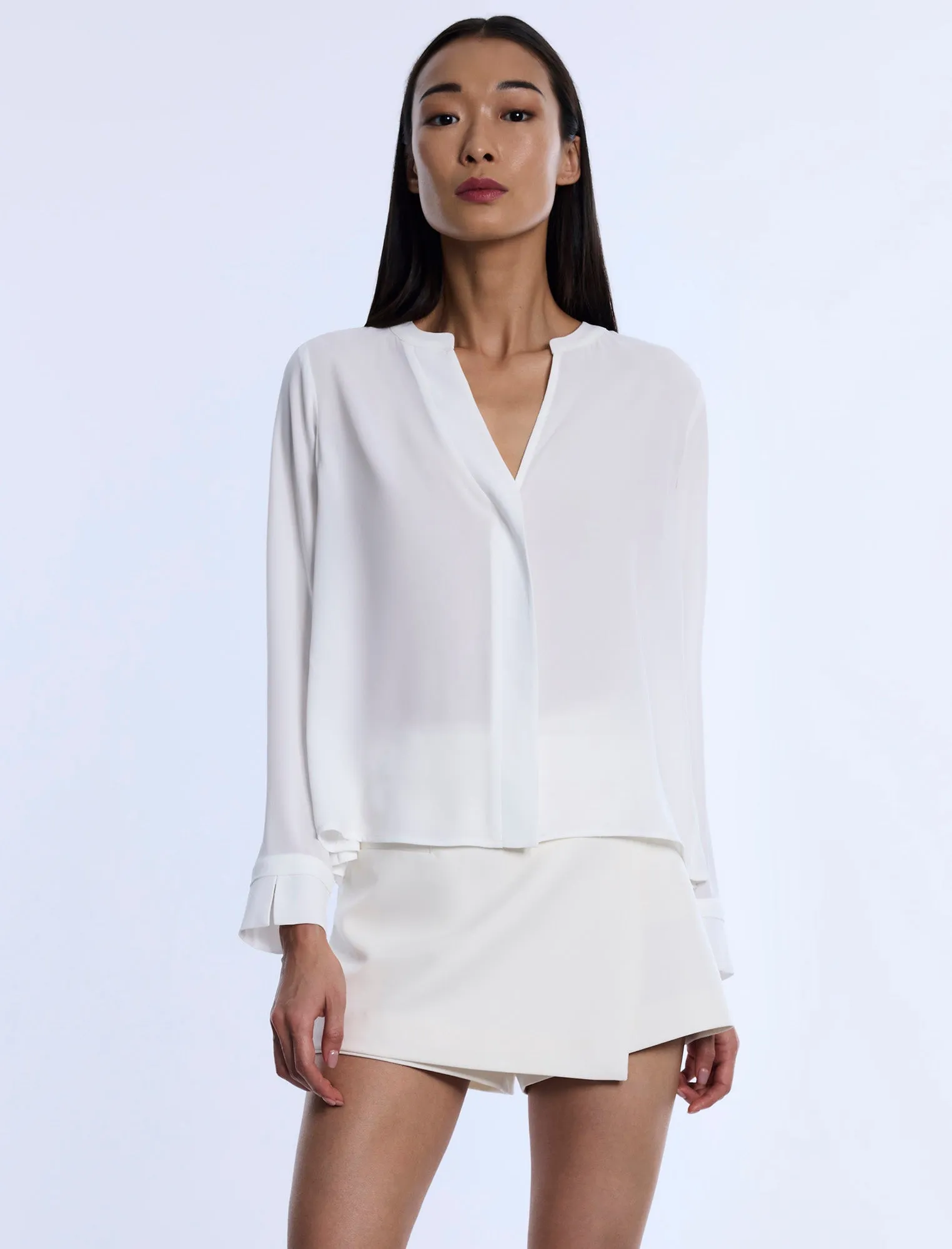 Pleated Back Blouse sold by BCBGMaxAzria
