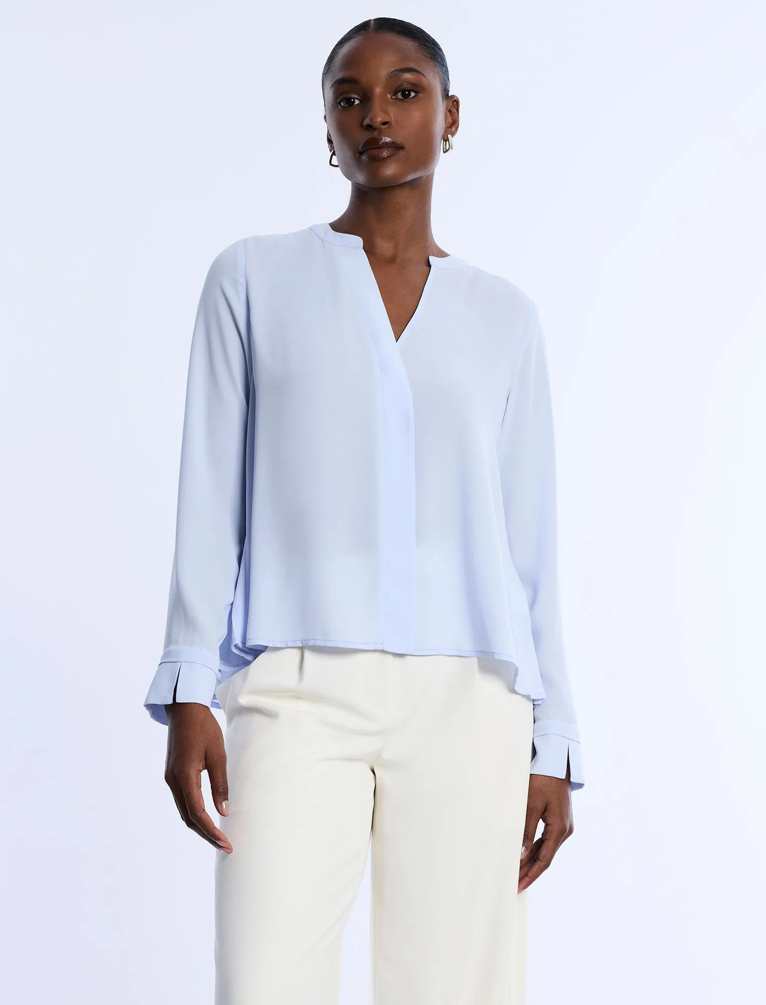 Pleated Back Blouse sold by BCBGMaxAzria