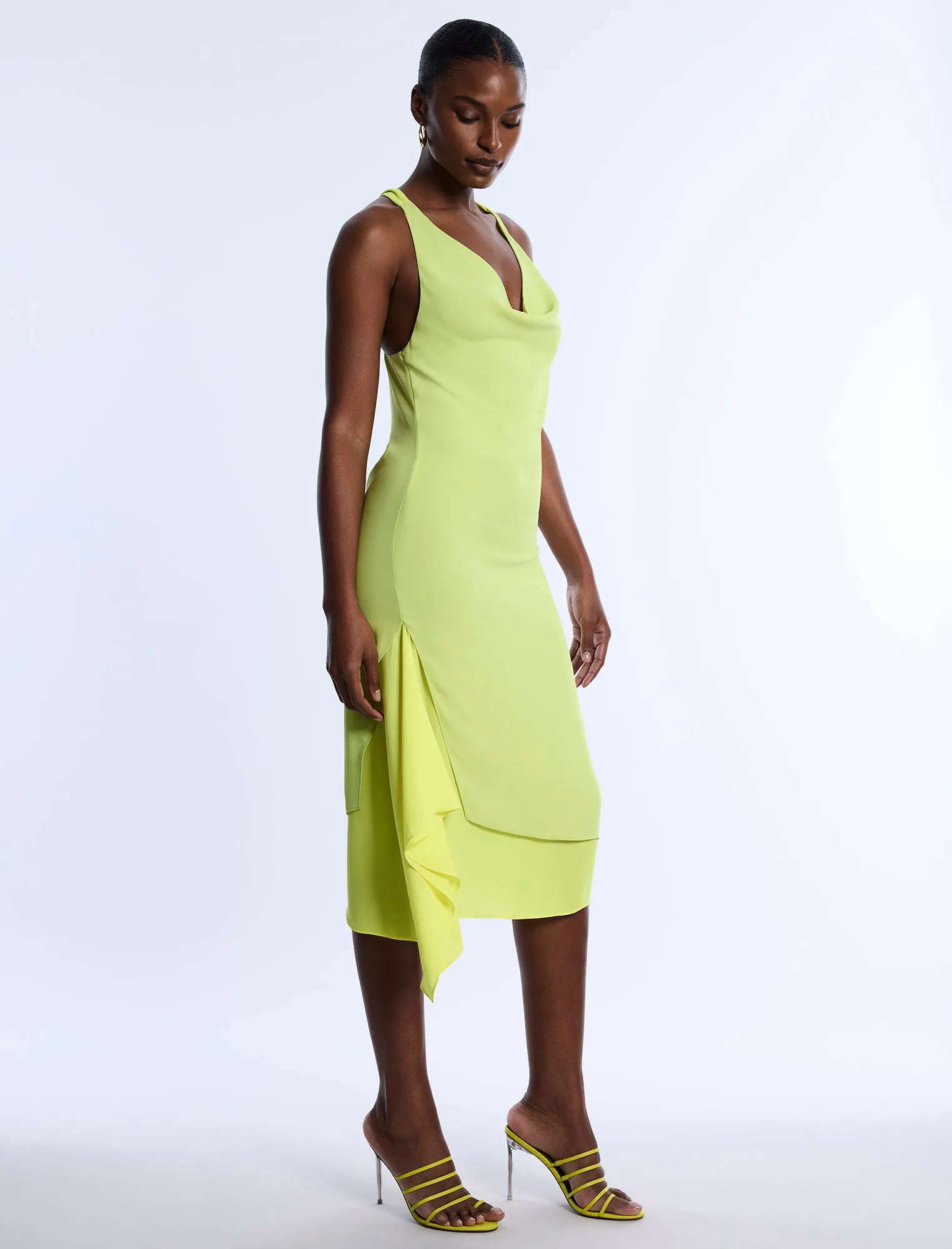Twist And Drape Combo Dress sold by BCBGMaxAzria product image thumbnail 3