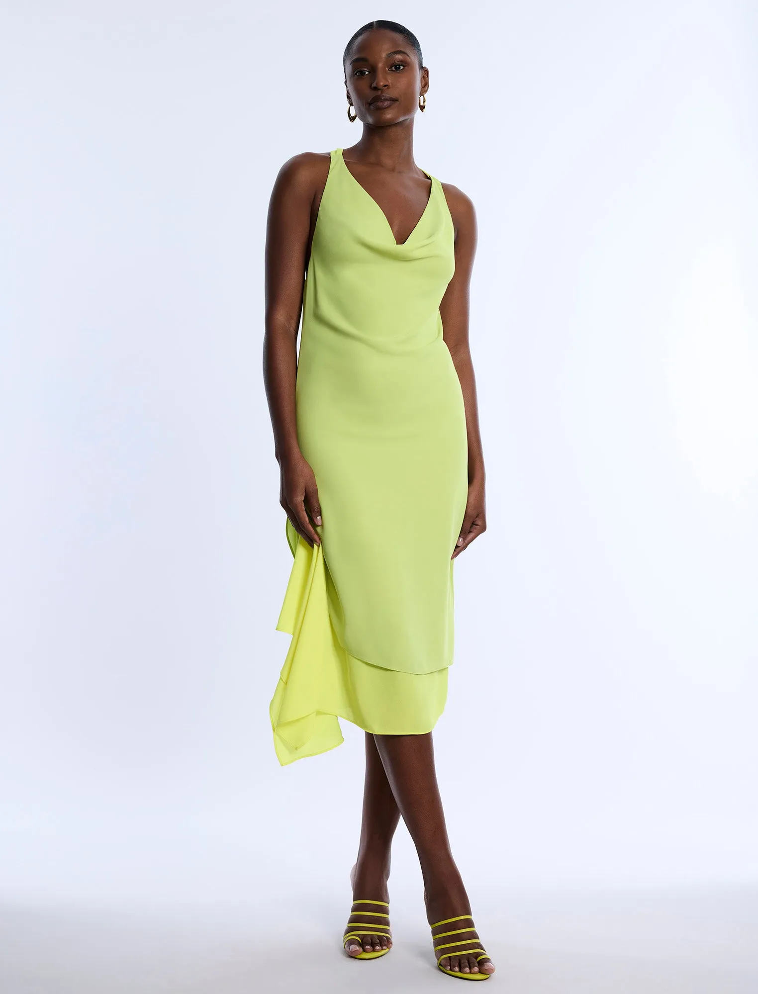 Twist And Drape Combo Dress sold by BCBGMaxAzria product image thumbnail 5