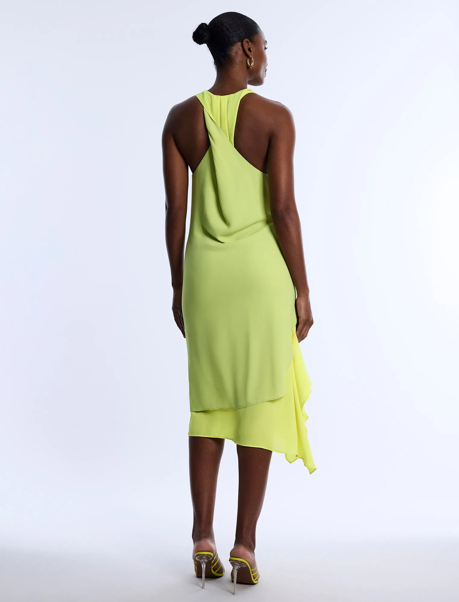 Twist And Drape Combo Dress sold by BCBGMaxAzria product image thumbnail 2