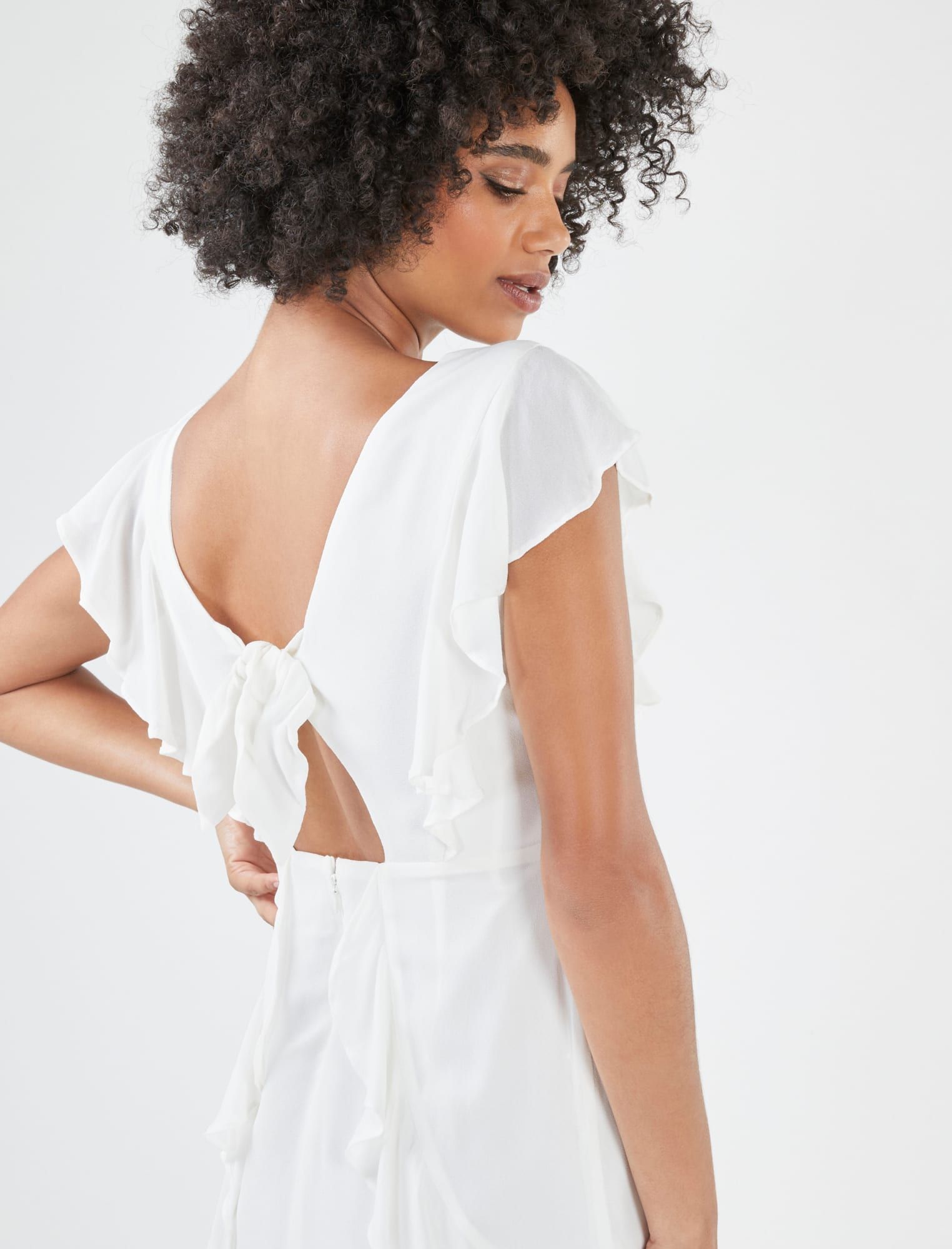 Coraline Ruffle Mini Dress sold by BCBGMaxAzria product image thumbnail 4