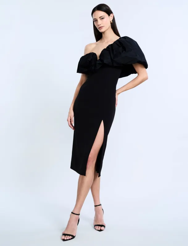 Solid Dress With Puff sold by BCBGMaxAzria