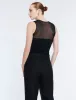 Sheer Yoke Knit Top sold by BCBGMaxAzria