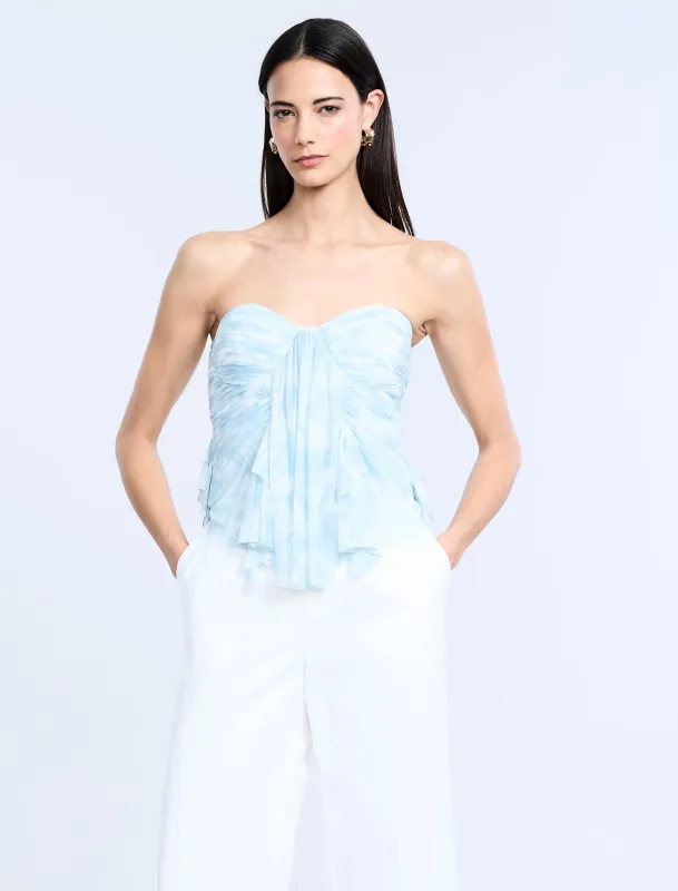 Printed Mesh Corset sold by BCBGMaxAzria
