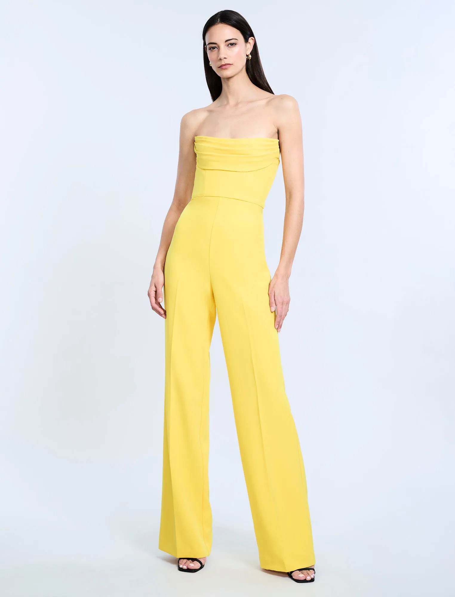 Corset Jumpsuit With Drape sold by BCBGMaxAzria