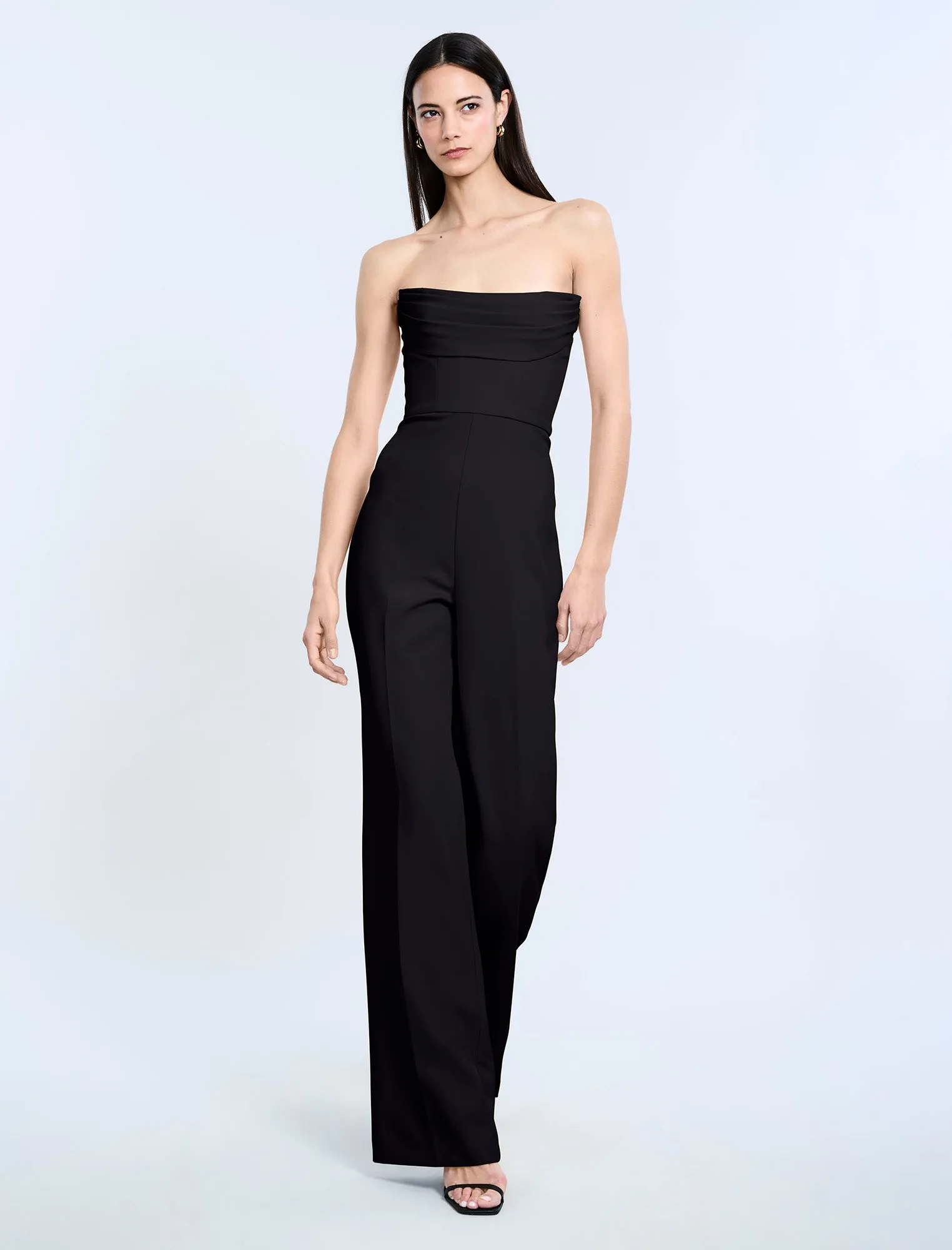 Corset Jumpsuit With Drape sold by BCBGMaxAzria product image thumbnail 4
