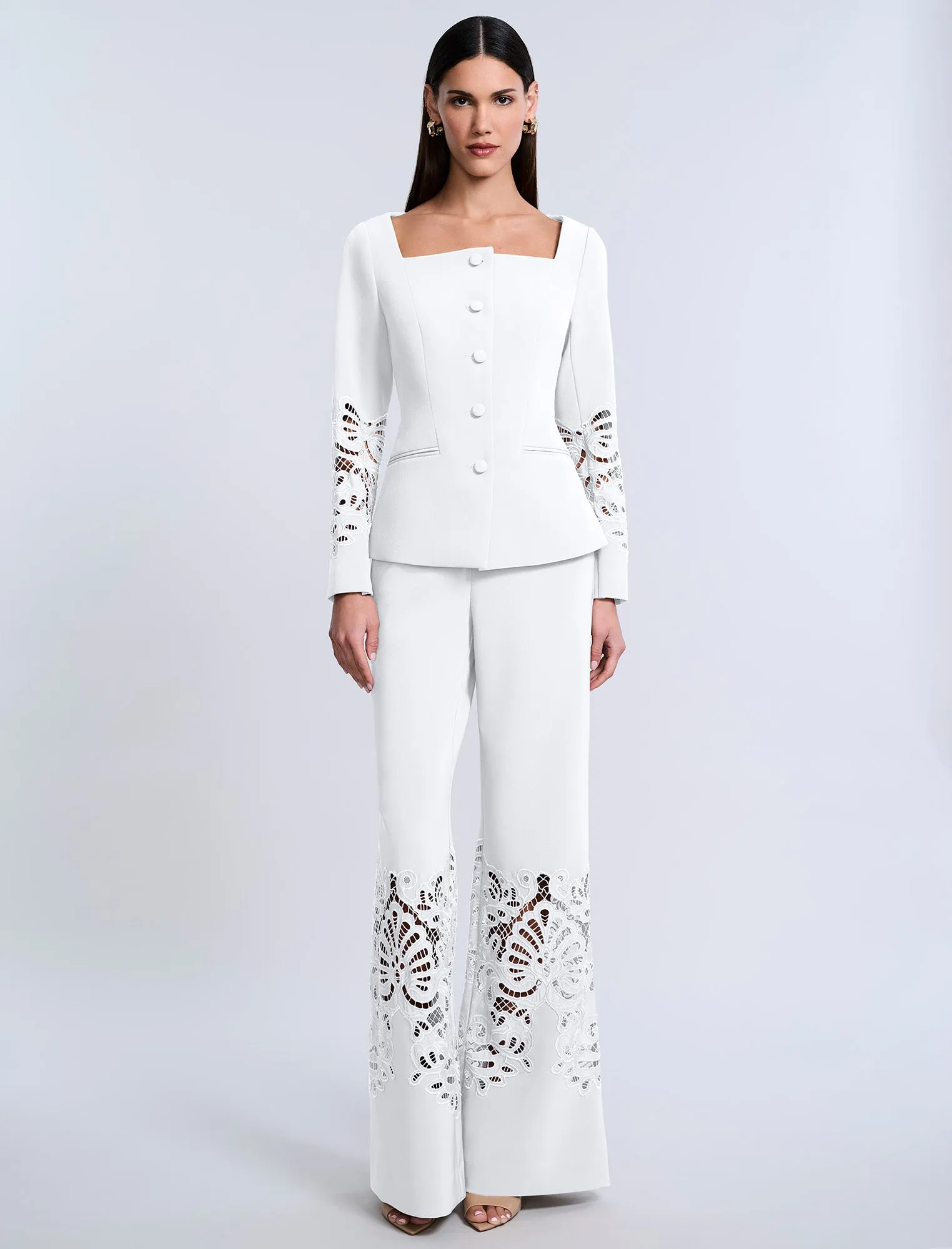 Lace Combo Pant sold by BCBGMaxAzria product image thumbnail 5