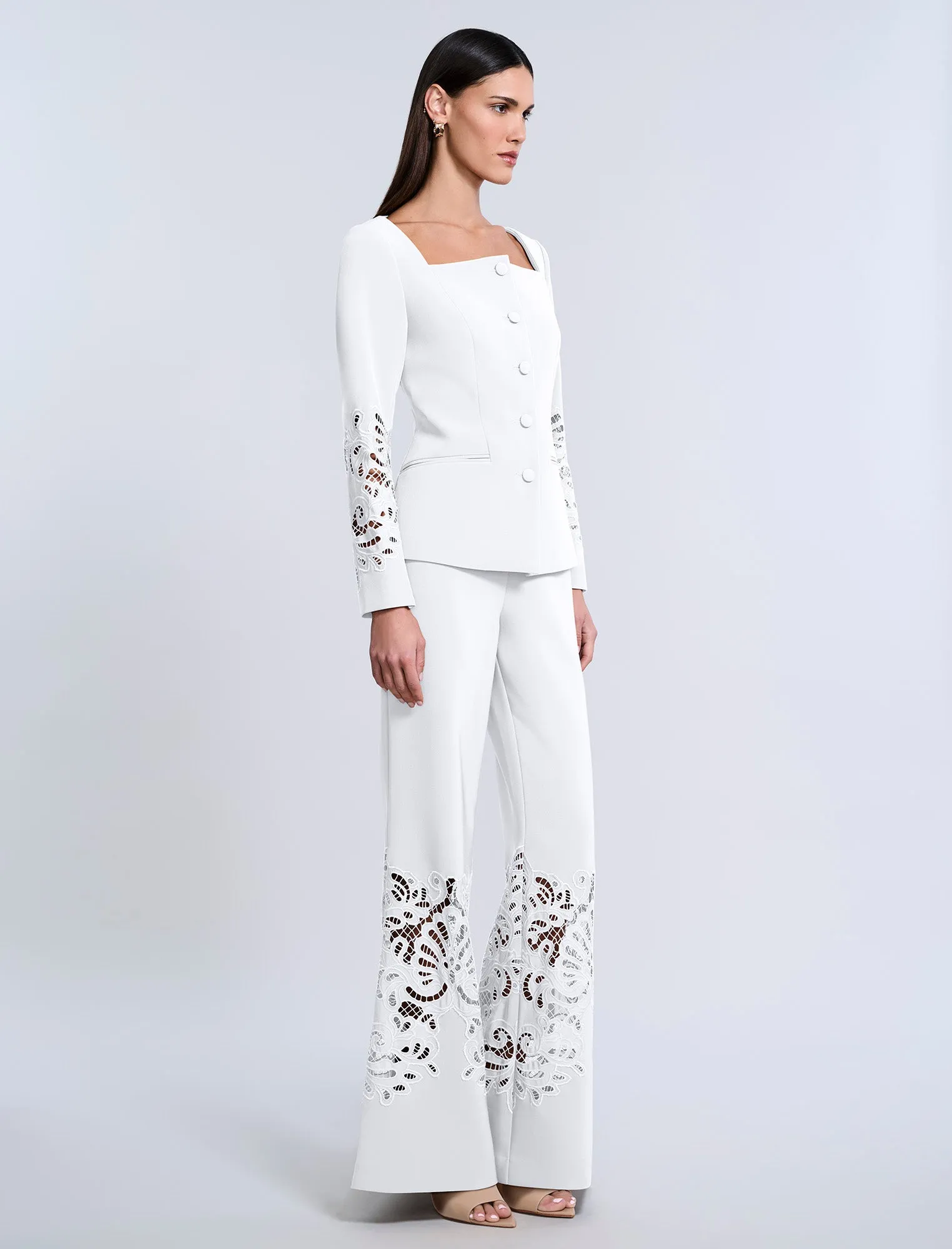Lace Combo Pant sold by BCBGMaxAzria product image thumbnail 4