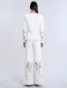 Lace Combo Pant sold by BCBGMaxAzria