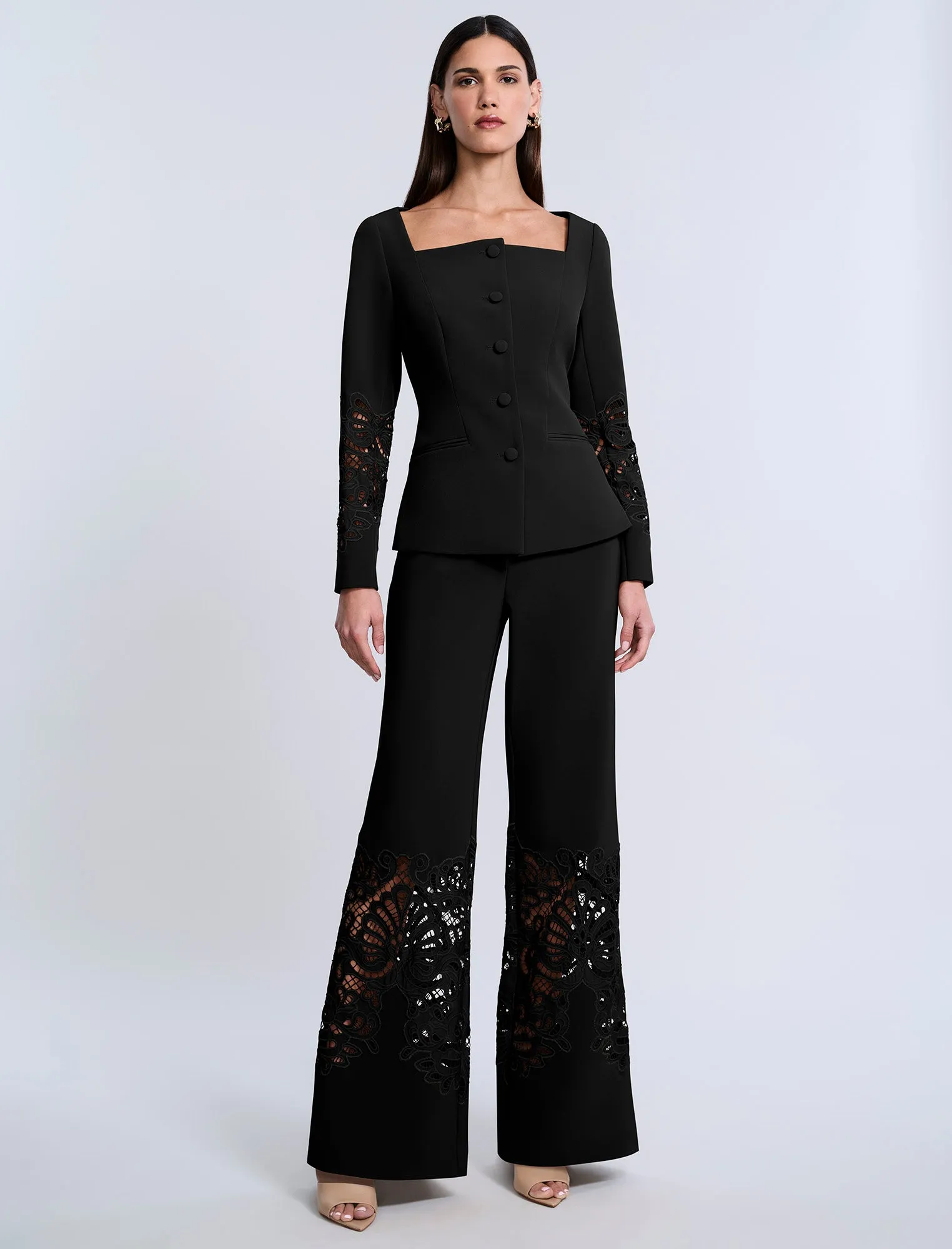 Lace Combo Pant sold by BCBGMaxAzria