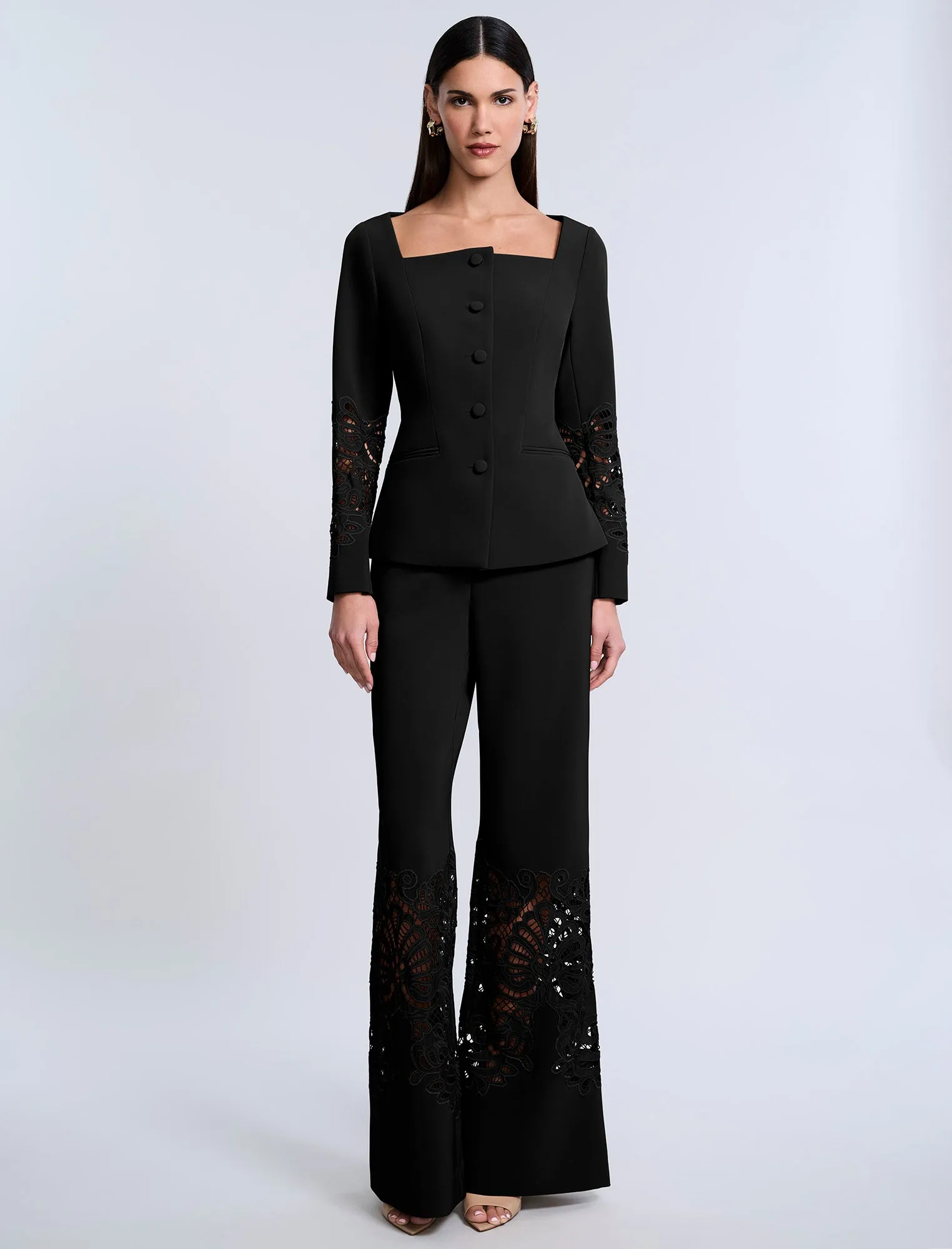 Lace Combo Pant sold by BCBGMaxAzria product image thumbnail 5