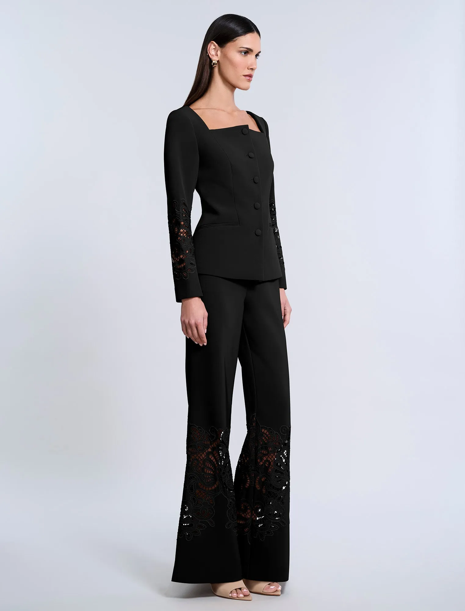 Lace Combo Pant sold by BCBGMaxAzria product image thumbnail 4