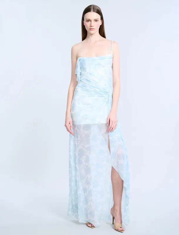 Mesh & Sequin Gown sold by BCBGMaxAzria
