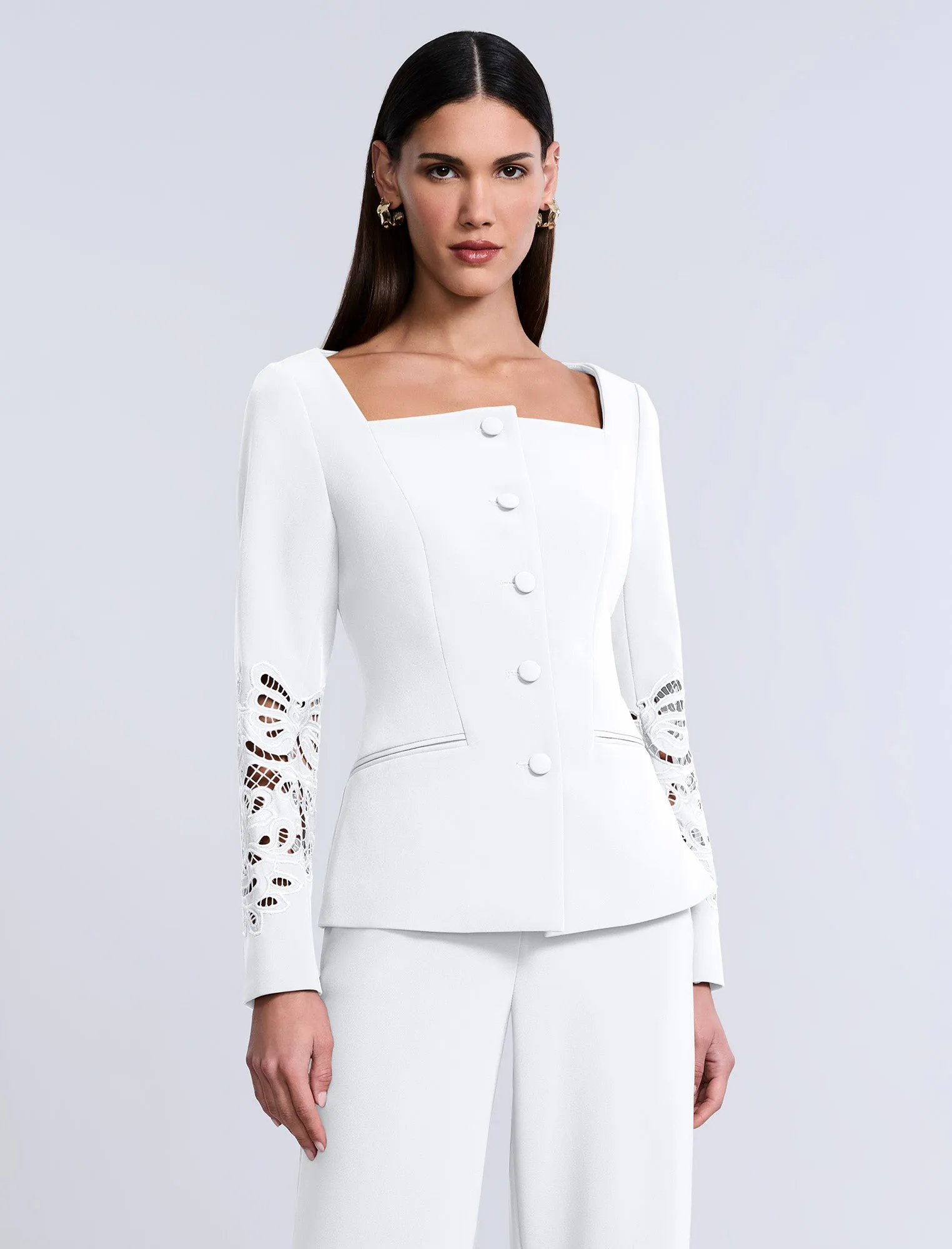 Combo Blazer Notch Lapel sold by BCBGMaxAzria