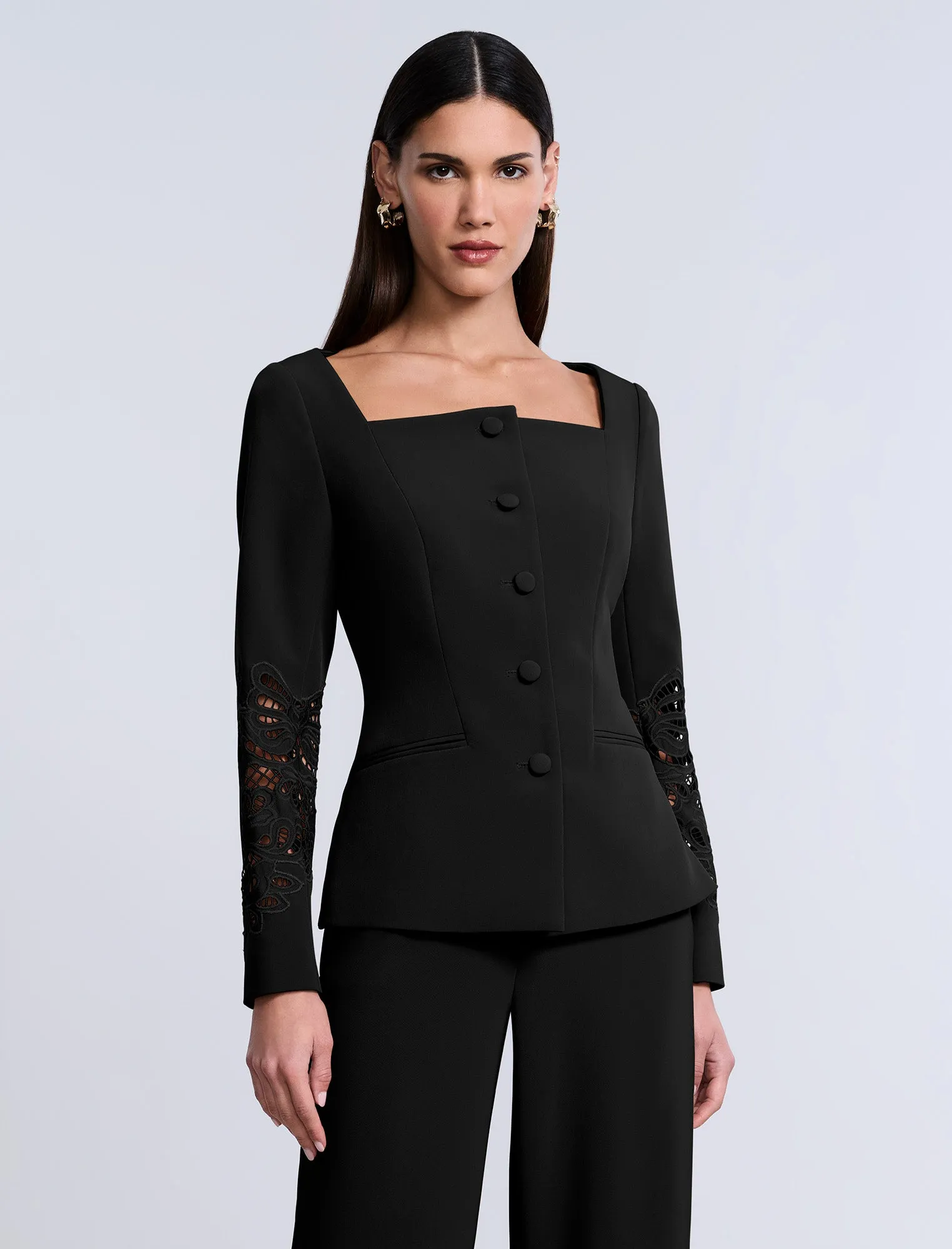 Combo Blazer Notch Lapel sold by BCBGMaxAzria