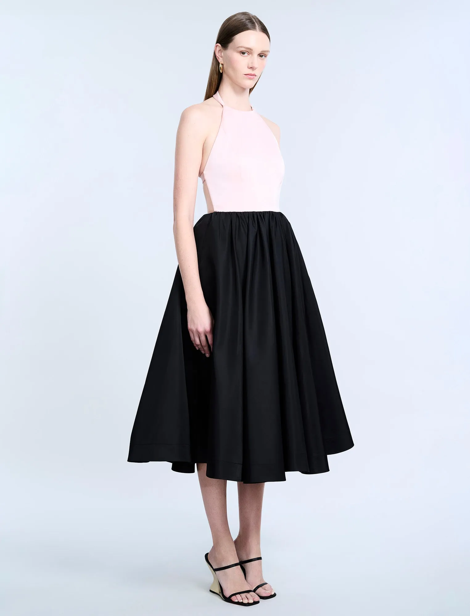 Halter Tea Length Dress sold by BCBGMaxAzria product image thumbnail 3