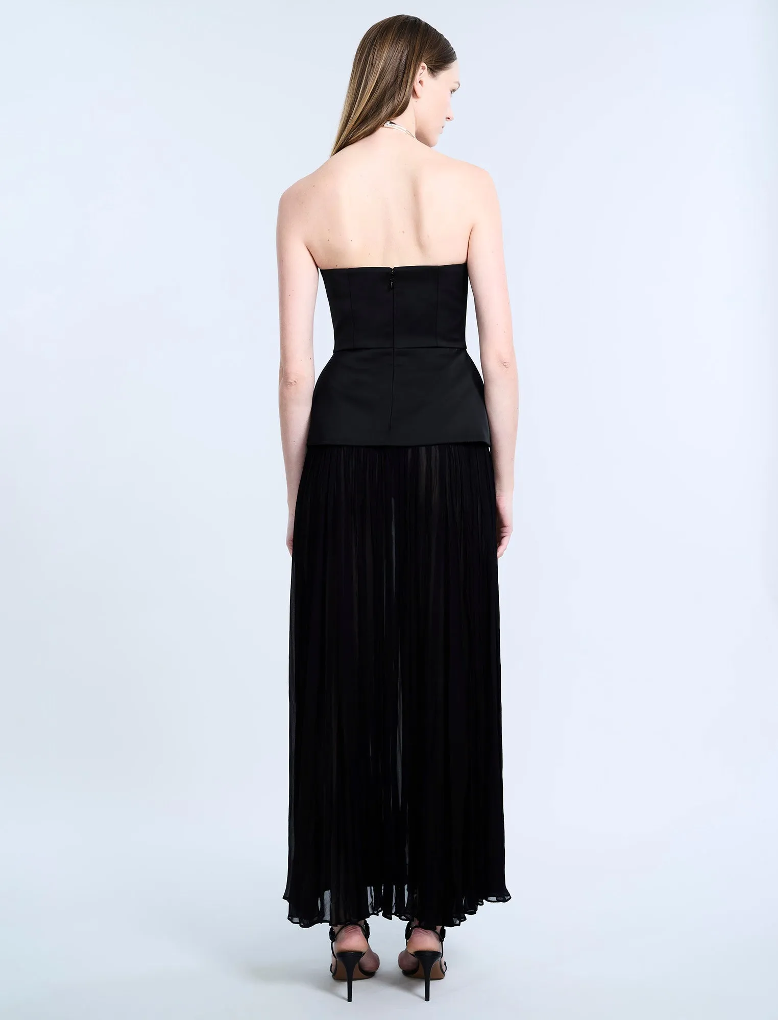 Strapless Peplum Gown sold by BCBGMaxAzria product image thumbnail 2