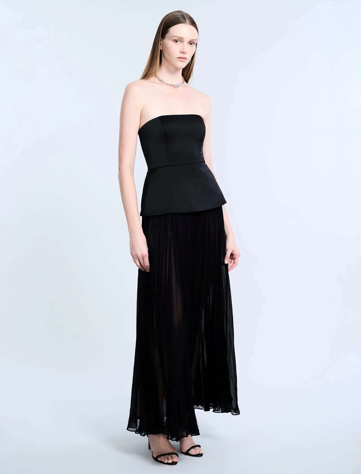 Strapless Peplum Gown sold by BCBGMaxAzria product image thumbnail 3