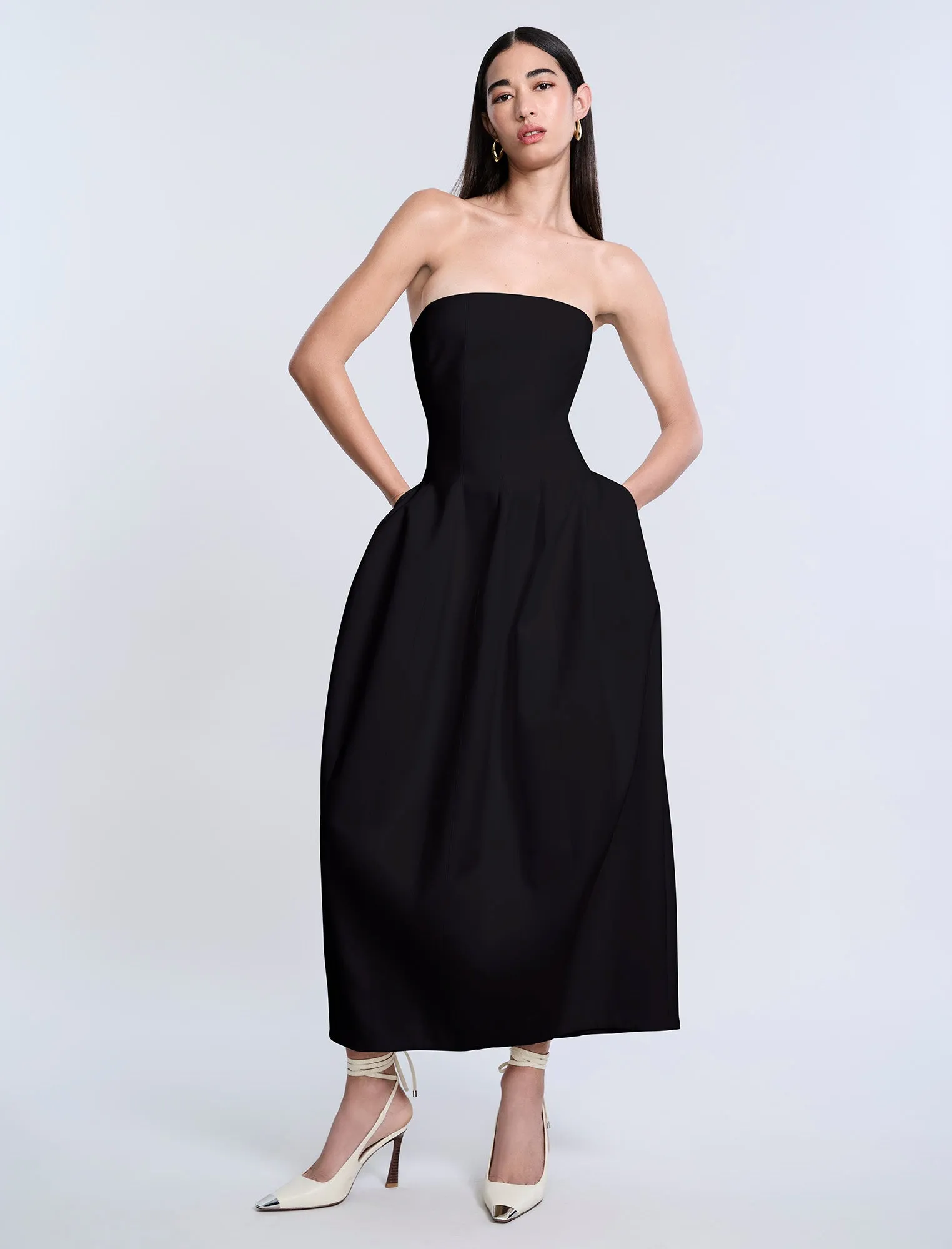 Solid Structured Gown sold by BCBGMaxAzria product image thumbnail 5