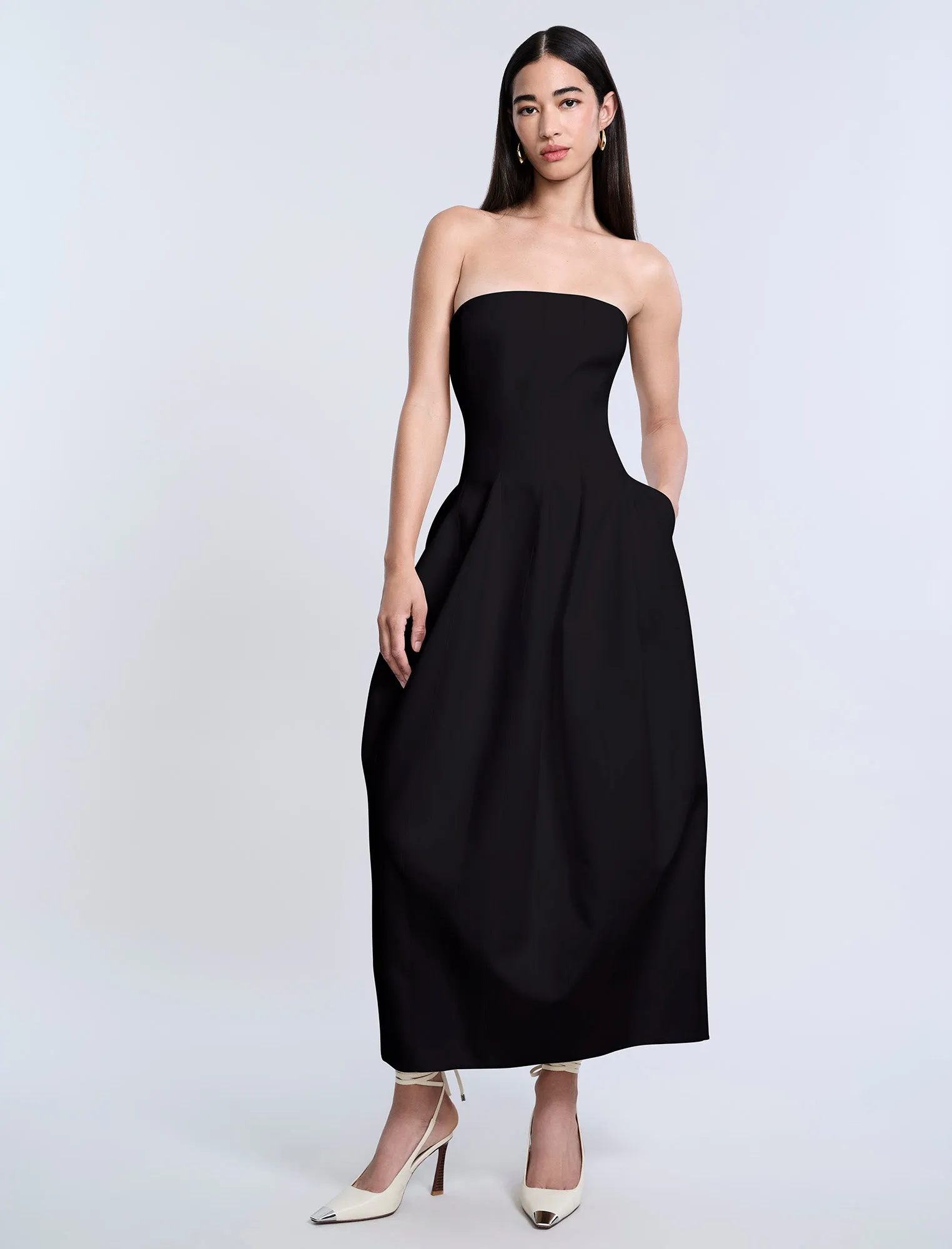 Solid Structured Gown sold by BCBGMaxAzria