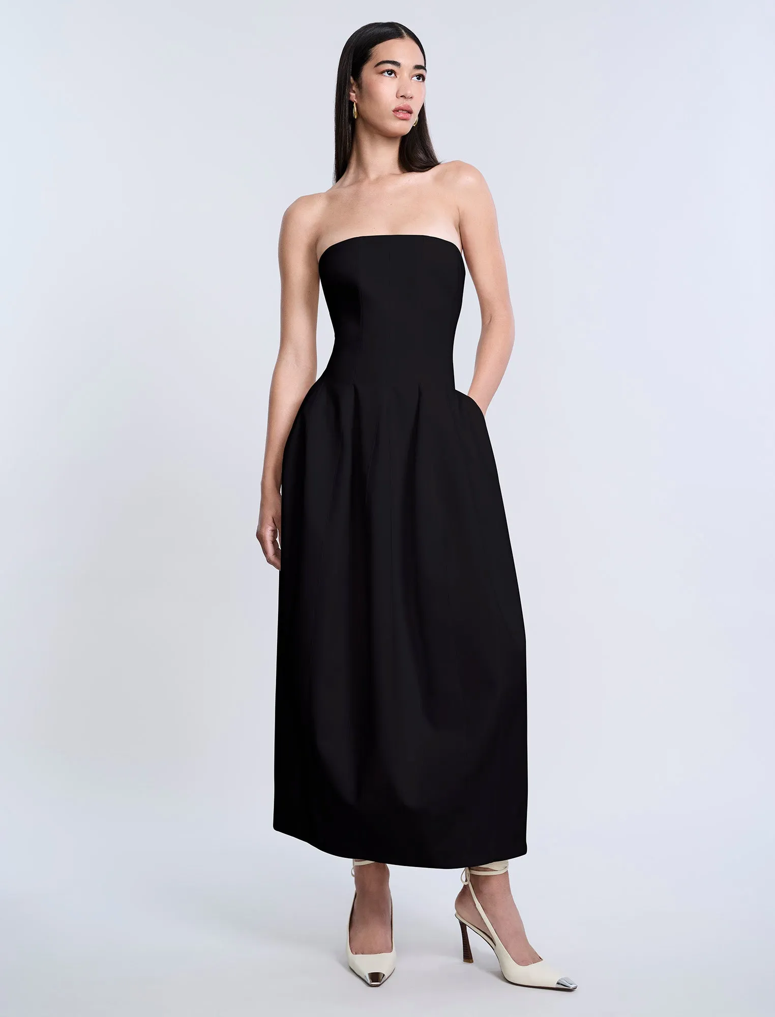 Solid Structured Gown sold by BCBGMaxAzria product image thumbnail 4