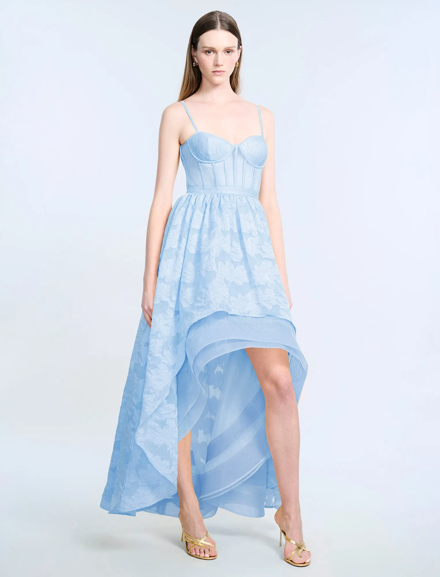 High Low Organza Tulle Gown sold by BCBGMaxAzria product image thumbnail 5