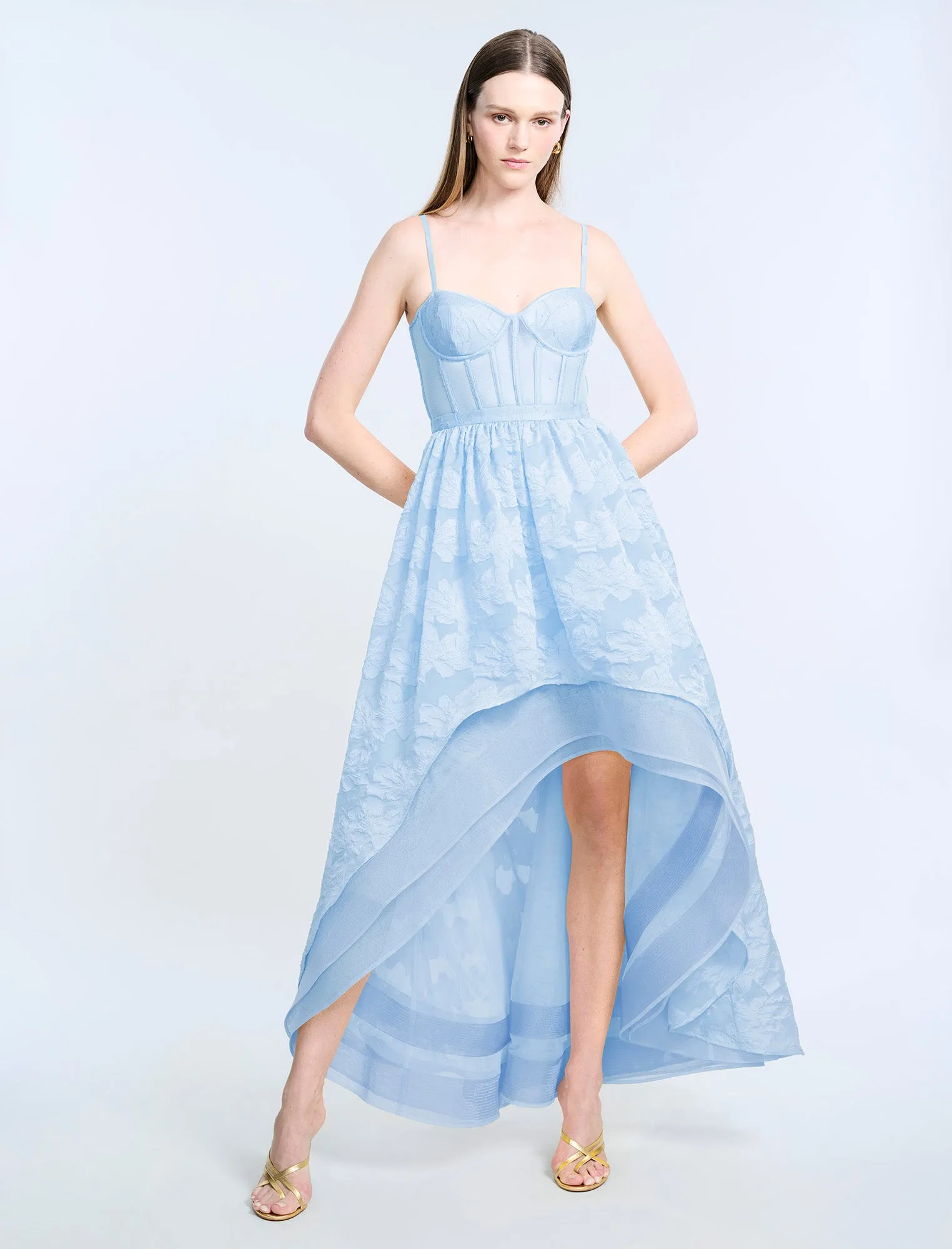 High Low Organza Tulle Gown sold by BCBGMaxAzria product image thumbnail 4