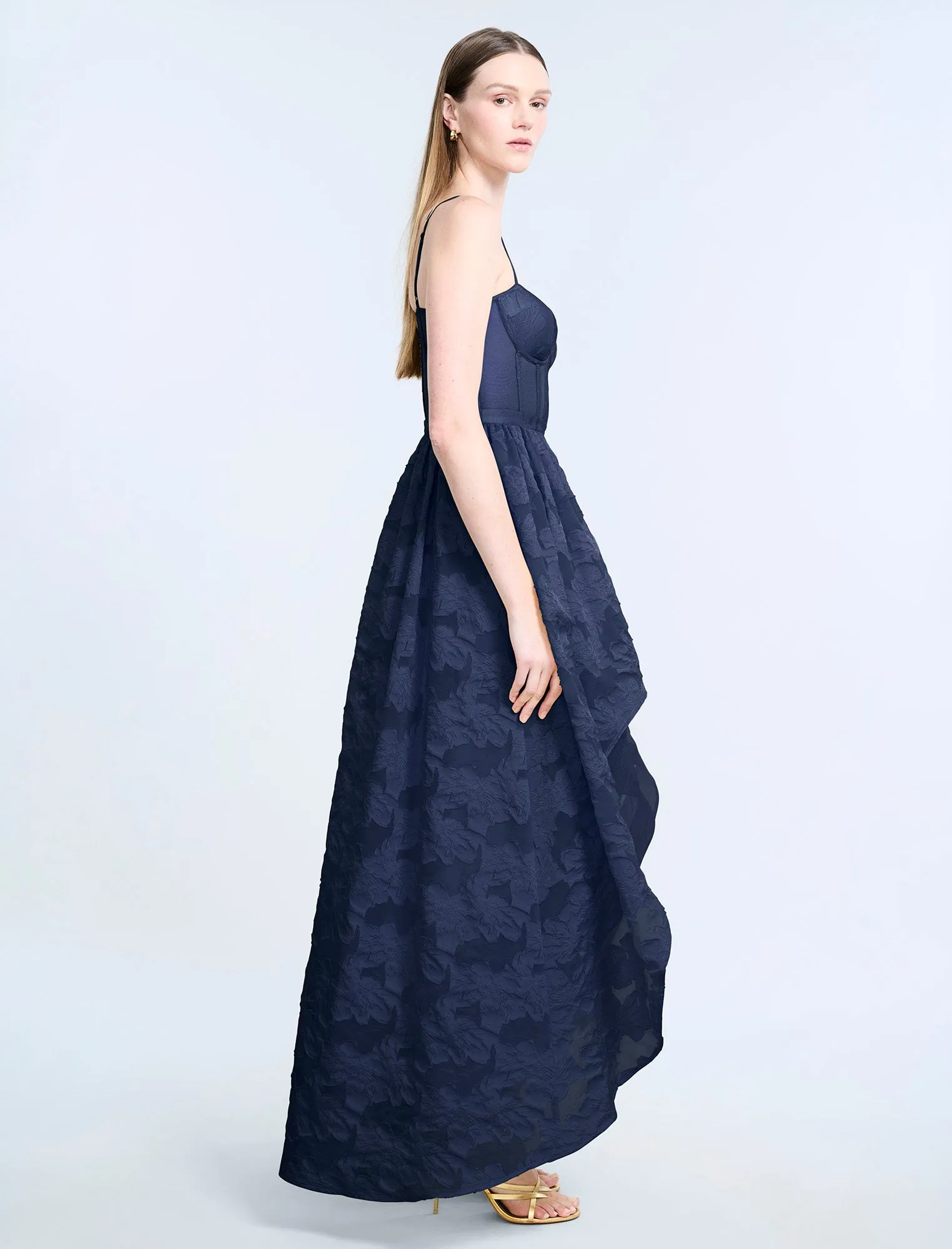 High Low Organza Tulle Gown sold by BCBGMaxAzria product image thumbnail 3