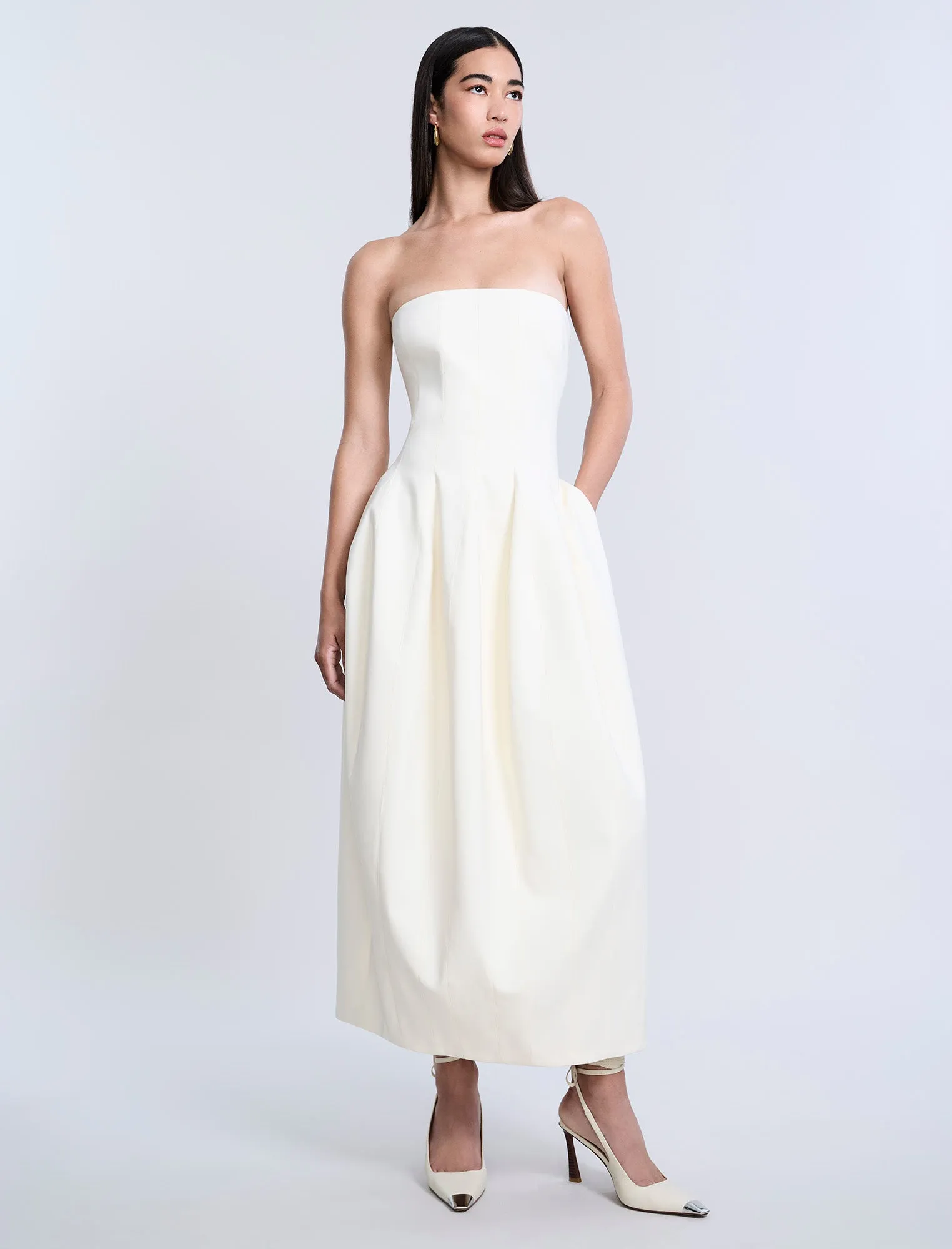 Solid Structured Gown sold by BCBGMaxAzria product image thumbnail 4