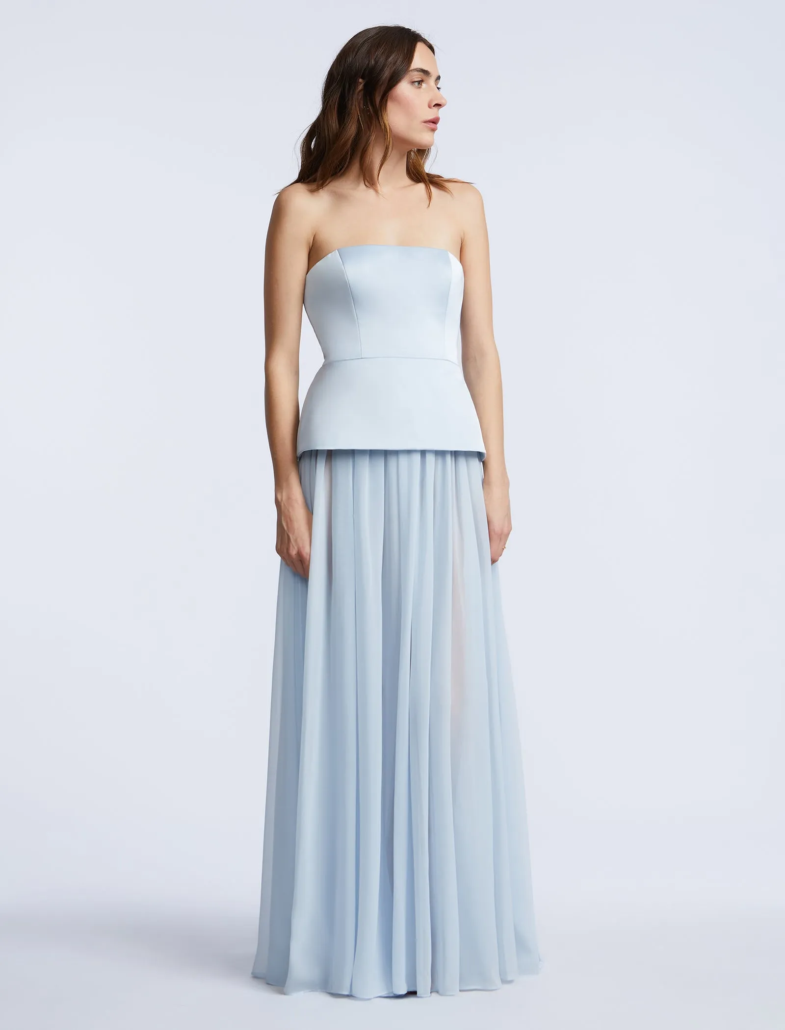 Strapless Peplum Gown sold by BCBGMaxAzria product image thumbnail 3