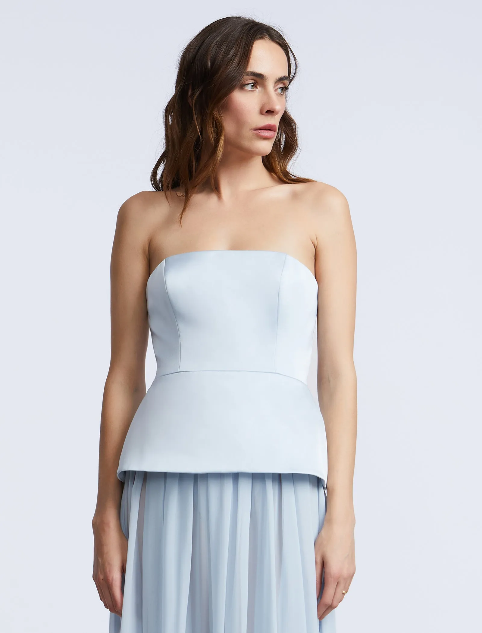 Strapless Peplum Gown sold by BCBGMaxAzria product image thumbnail 4