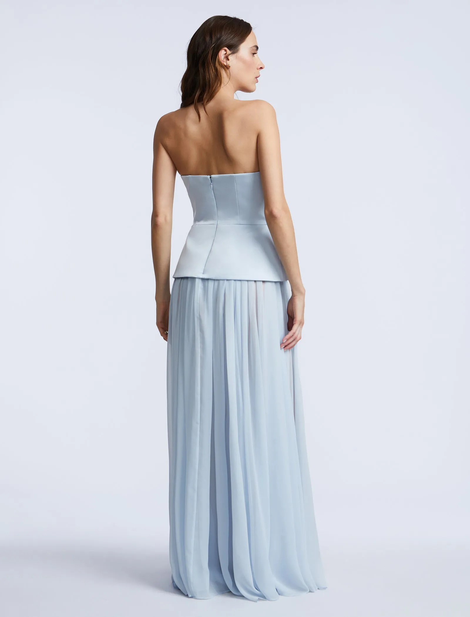 Strapless Peplum Gown sold by BCBGMaxAzria product image thumbnail 2