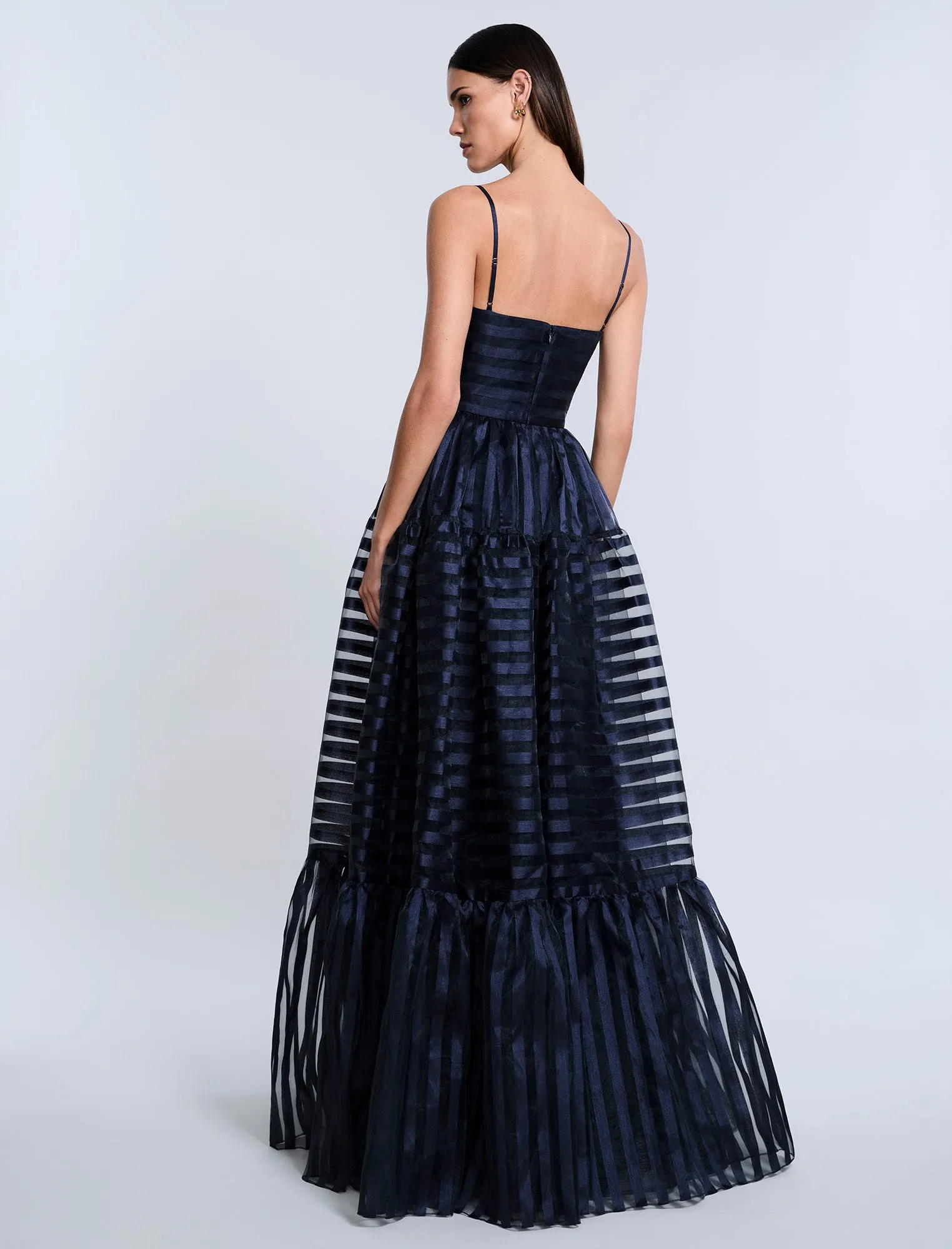 Stripe Organza Gown sold by BCBGMaxAzria product image thumbnail 3