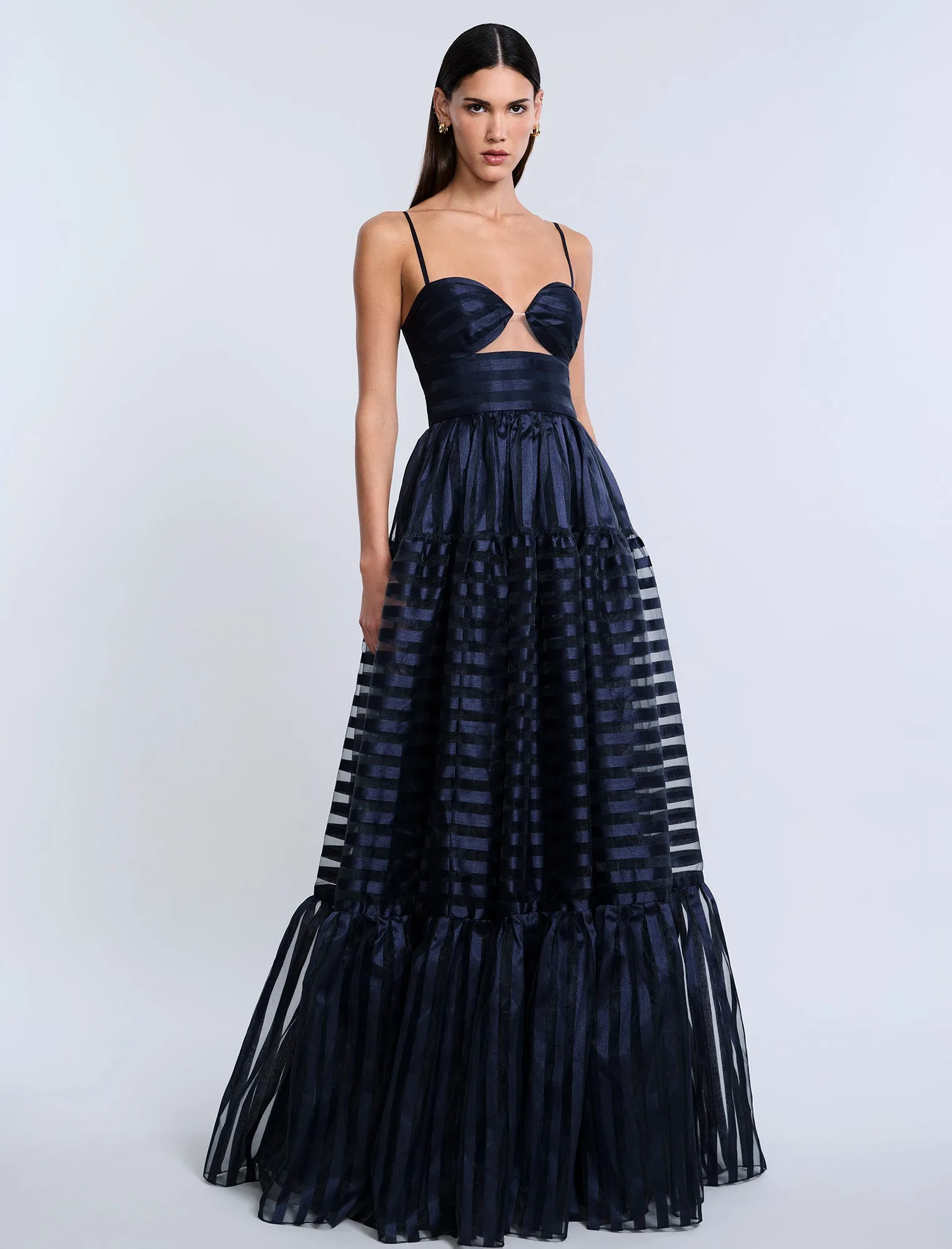 Stripe Organza Gown sold by BCBGMaxAzria product image thumbnail 2