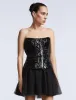 Sequin Lace Peplum Tulle Dress sold by BCBGMaxAzria