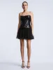 Sequin Lace Peplum Tulle Dress sold by BCBGMaxAzria