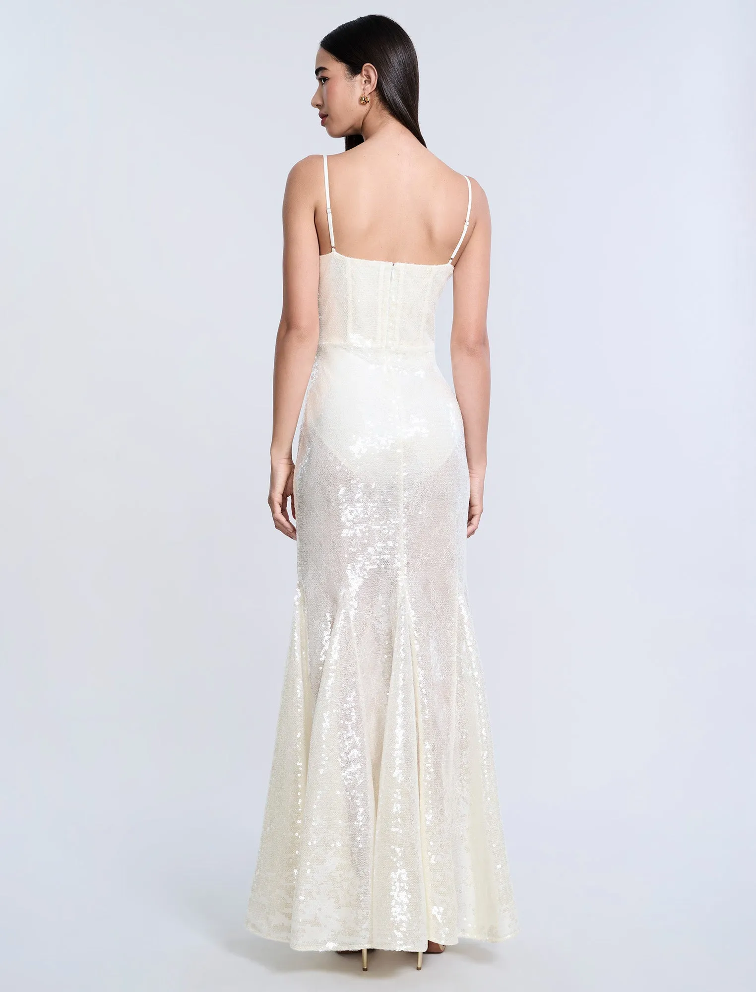 Sequin Lace Gusset Gown sold by BCBGMaxAzria product image thumbnail 2