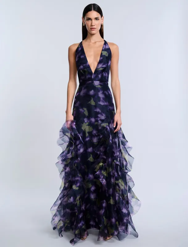 Printed Organza Gown sold by BCBGMaxAzria