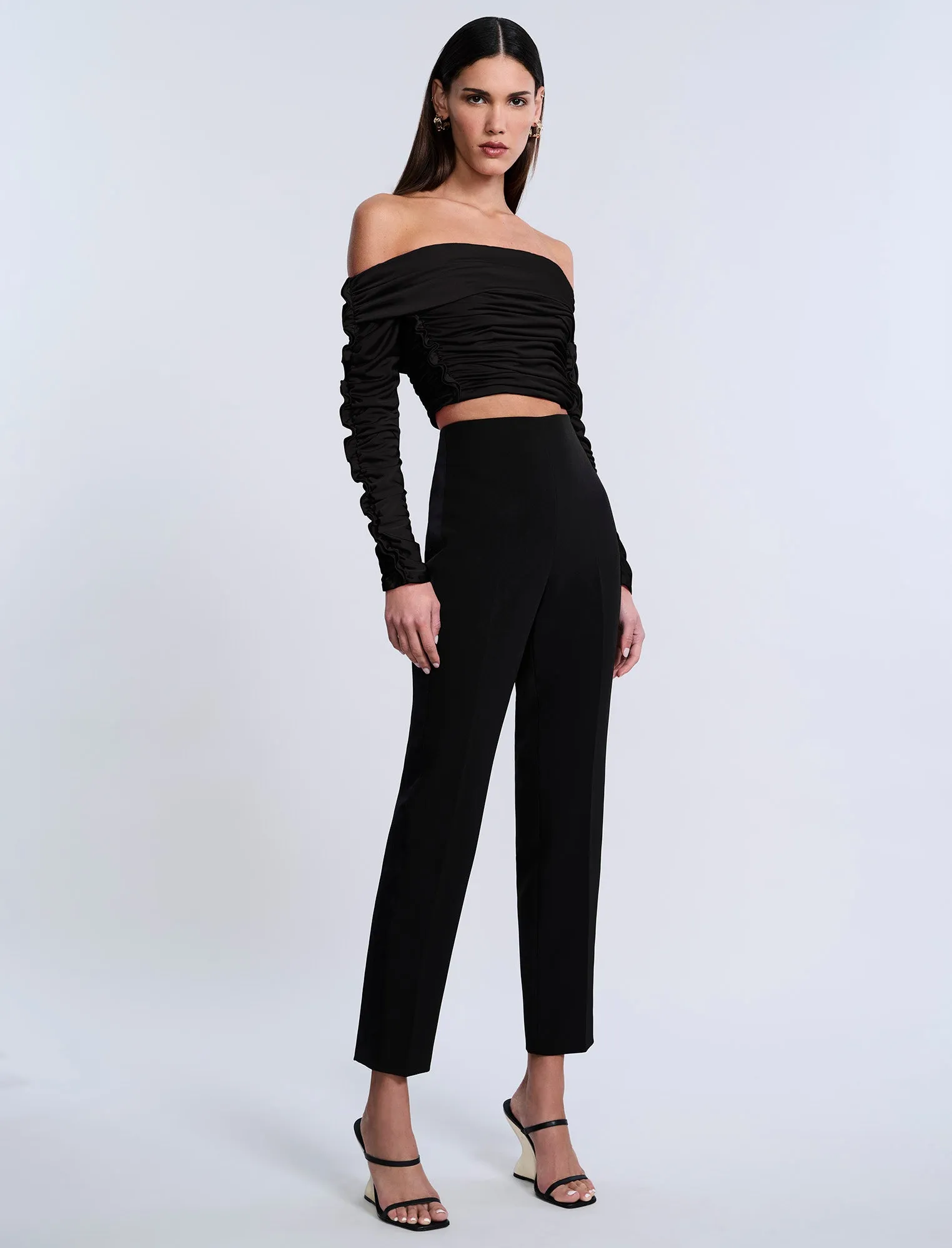 Lettuseruffle Off Shoulder Top sold by BCBGMaxAzria product image thumbnail 4