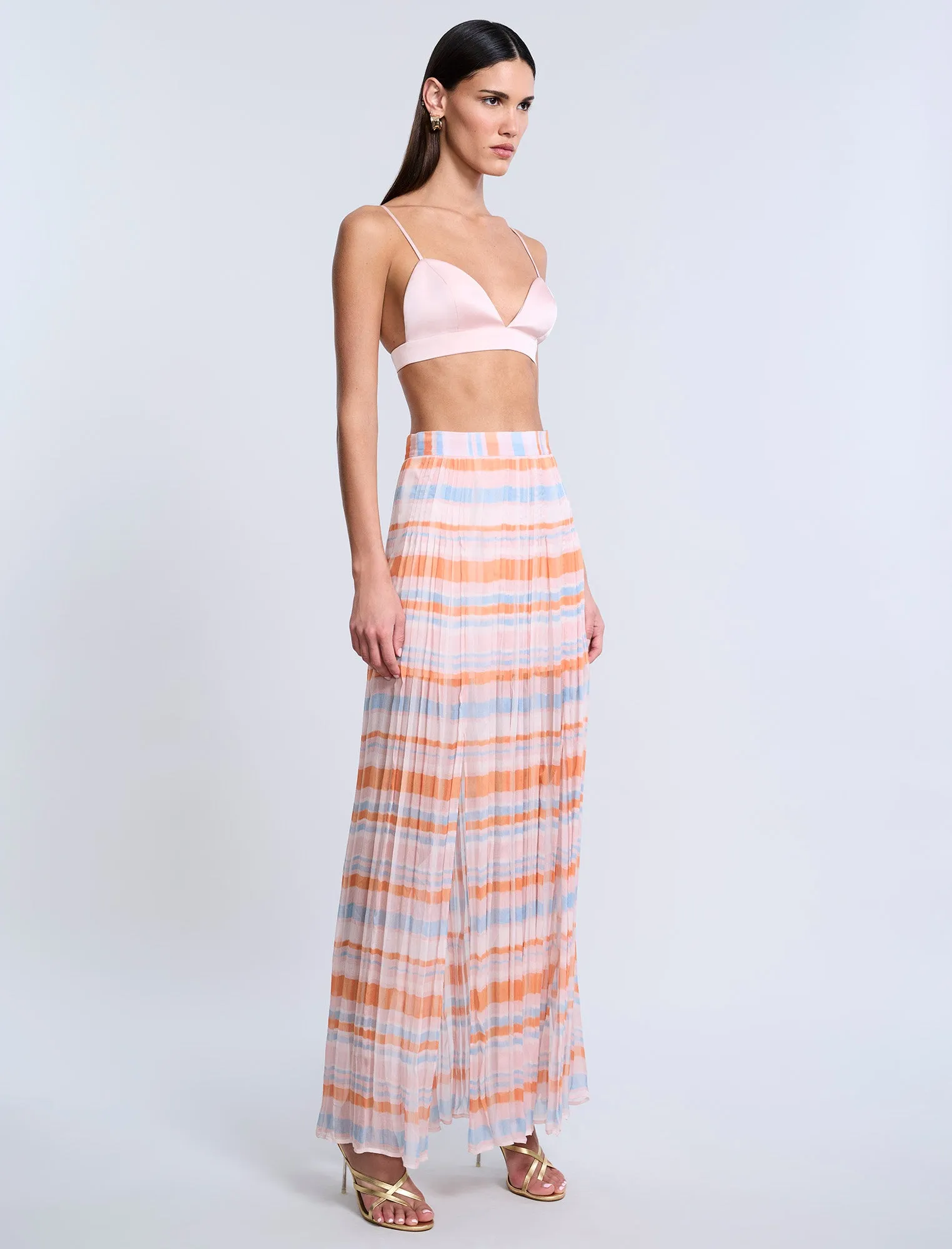 Printed Pleated Skirt sold by BCBGMaxAzria product image thumbnail 4