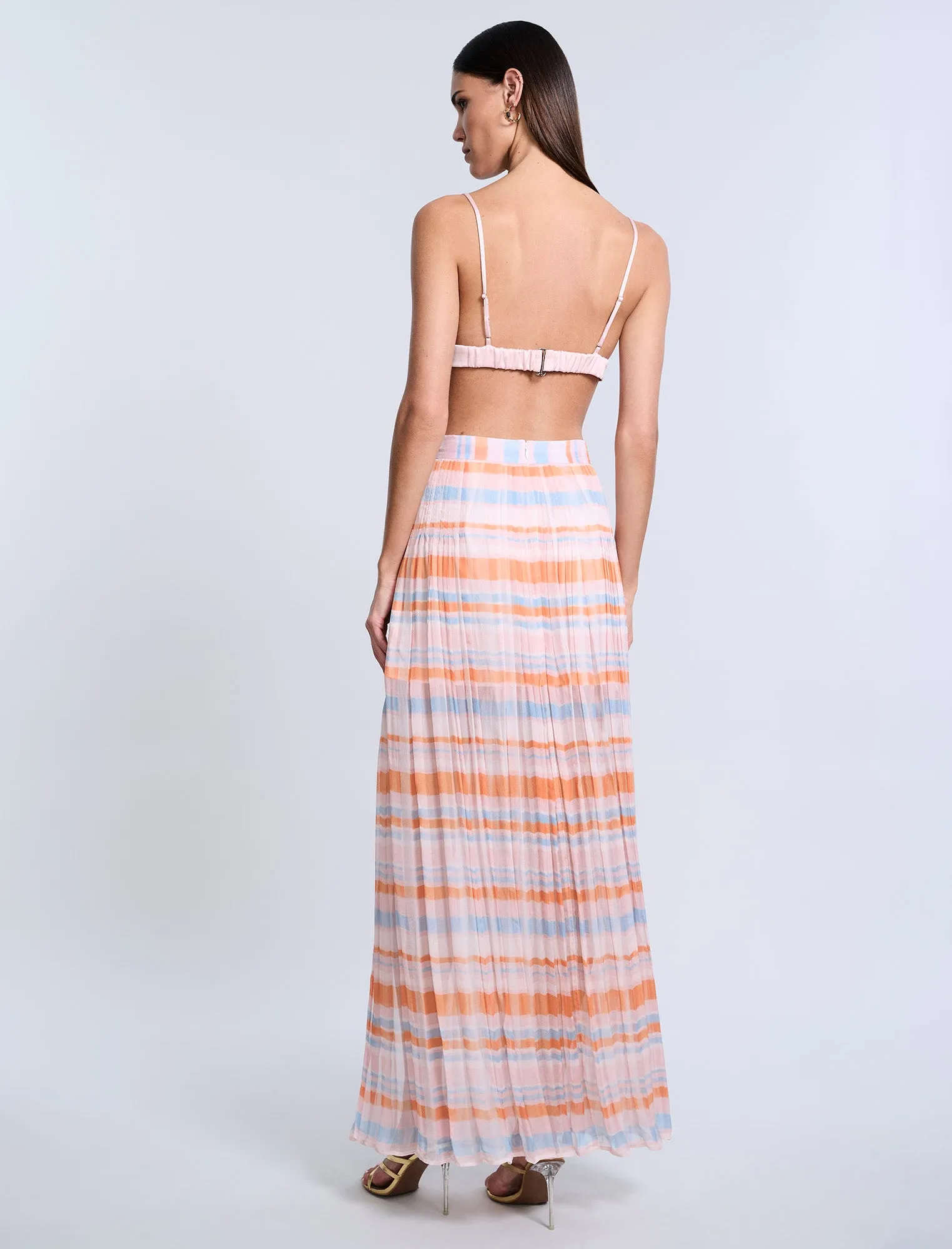 Printed Pleated Skirt sold by BCBGMaxAzria product image thumbnail 3