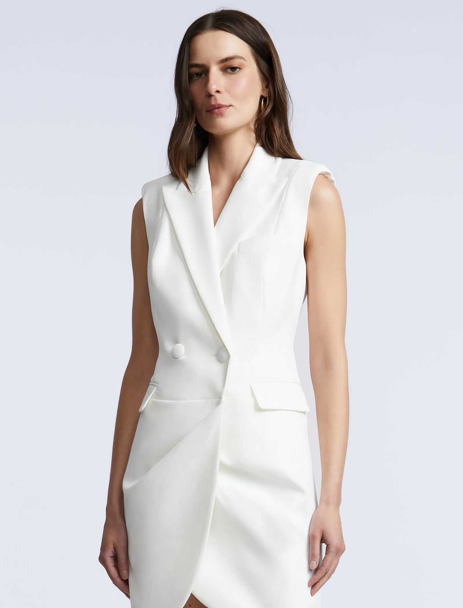 Sleeveless Draped Blazer Dress sold by BCBGMaxAzria product image thumbnail 4