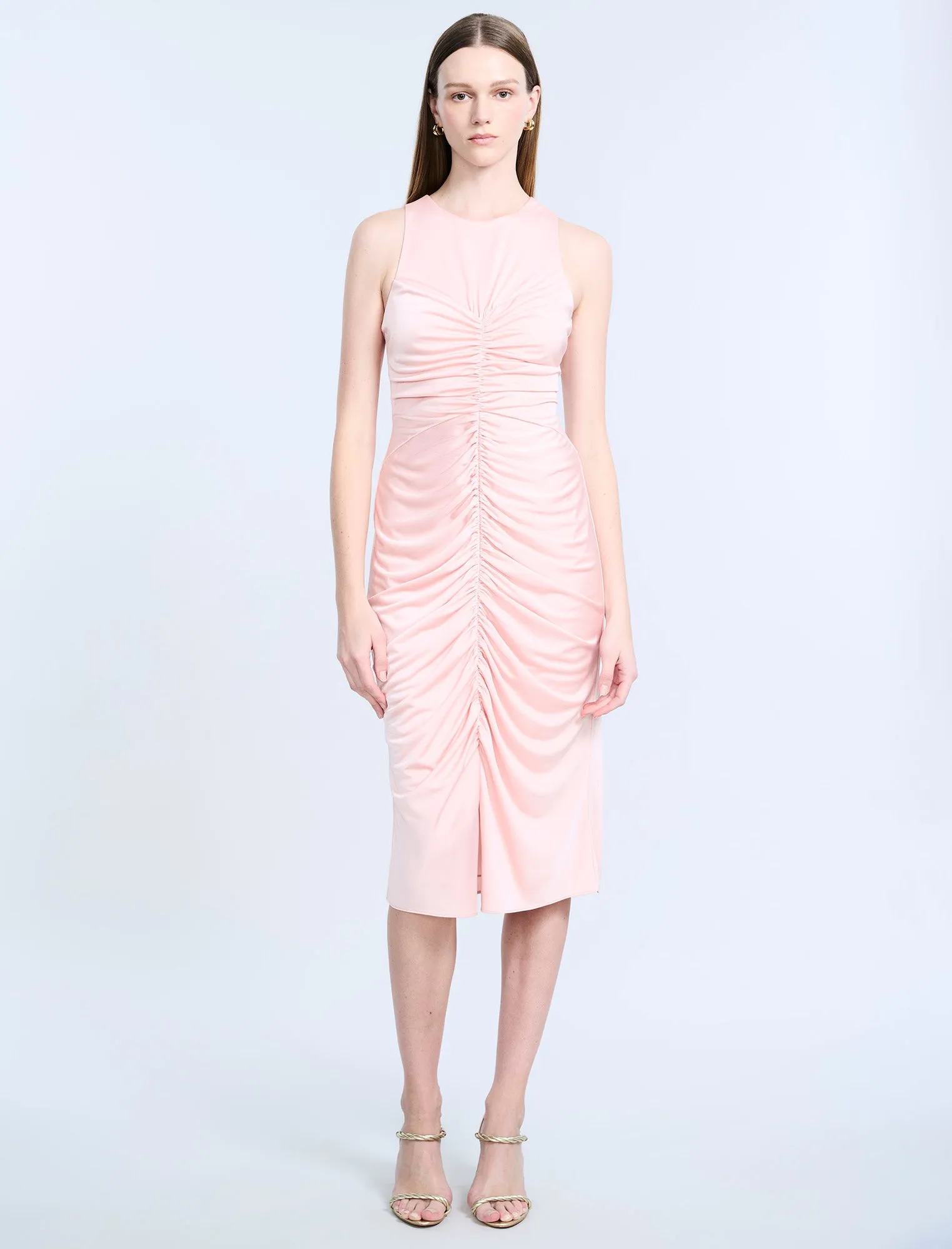 Hardware Ruched Midi Dress sold by BCBGMaxAzria product image thumbnail 4