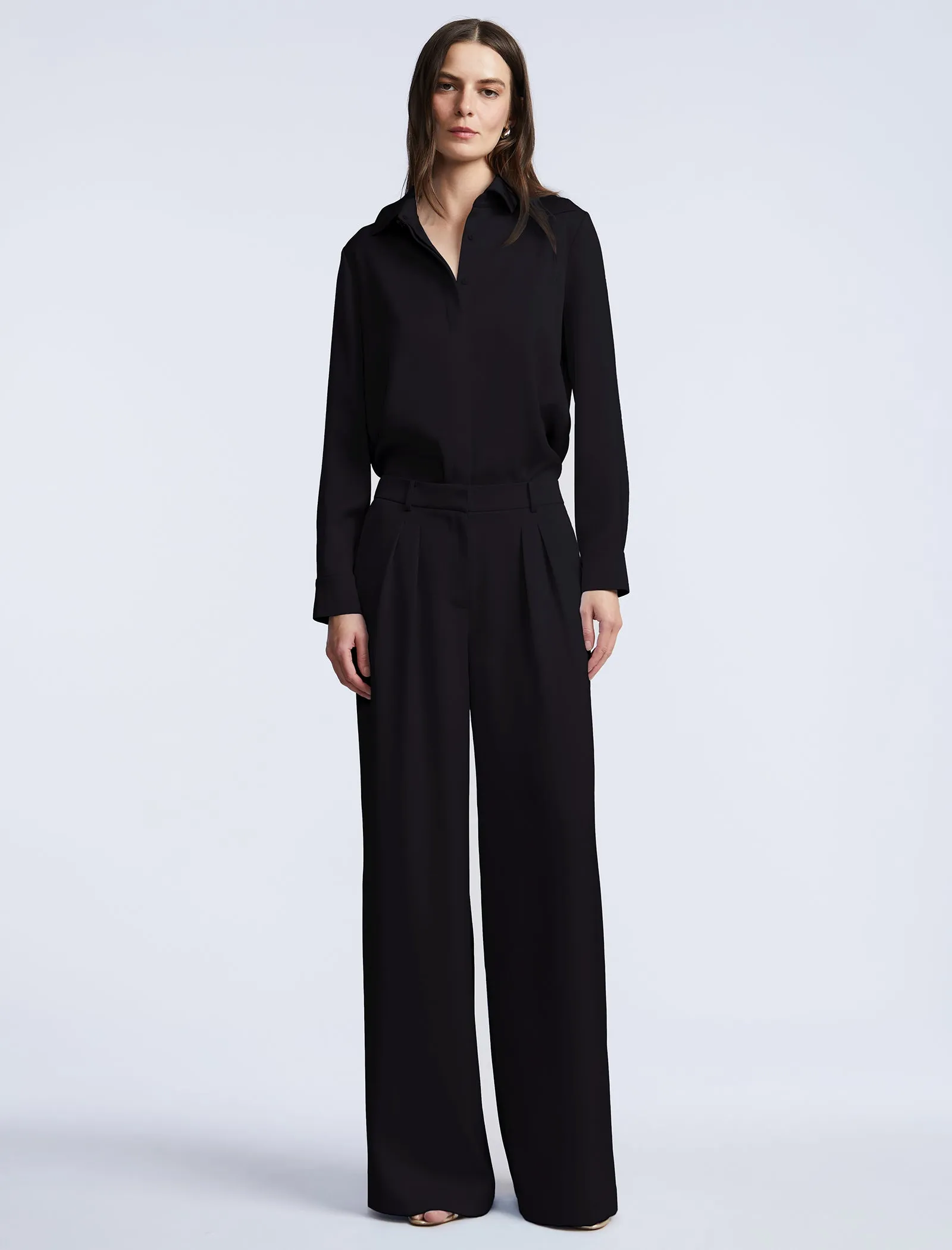 Washed Relaxed Tailored Pant sold by BCBGMaxAzria