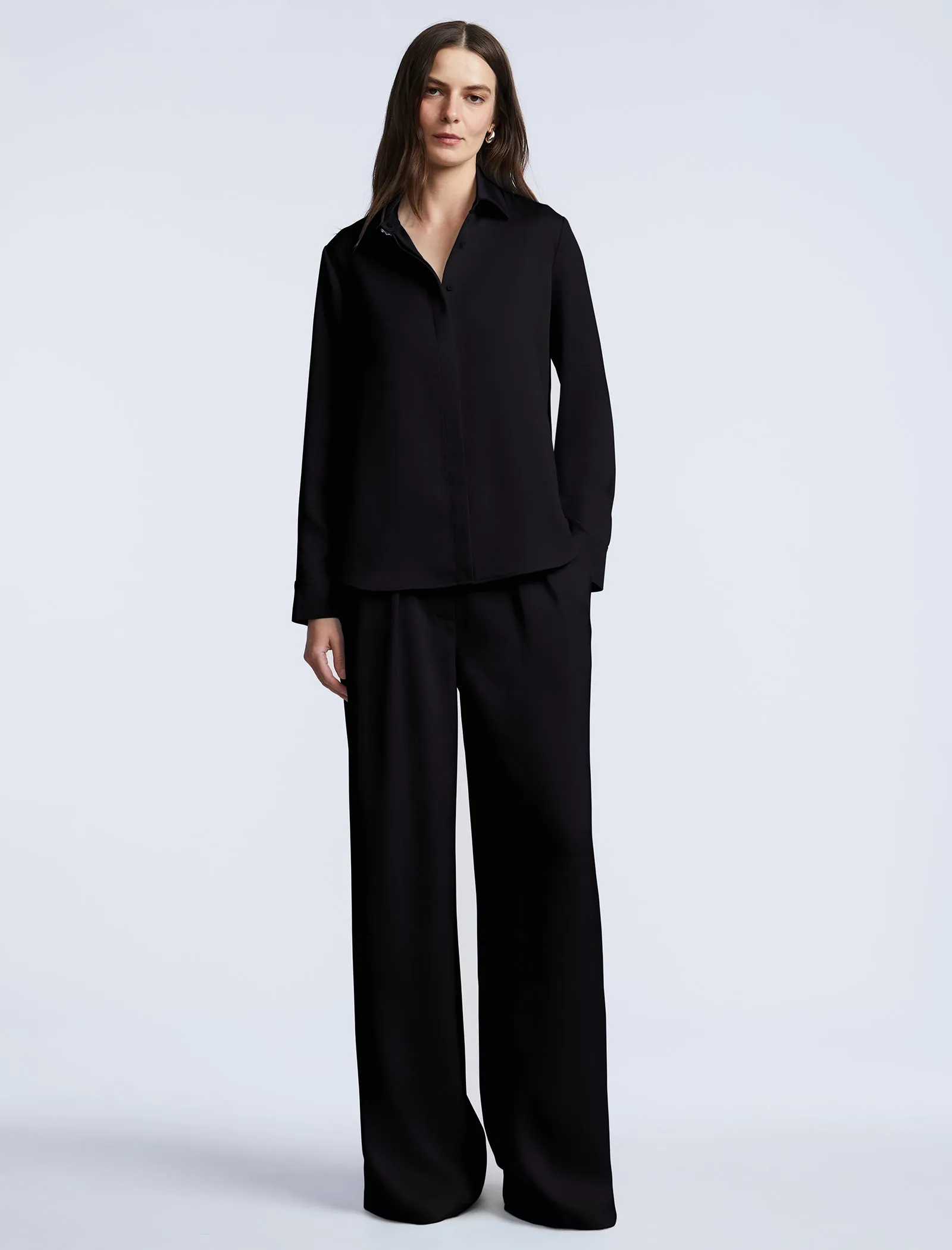 Washed Relaxed Button Down sold by BCBGMaxAzria