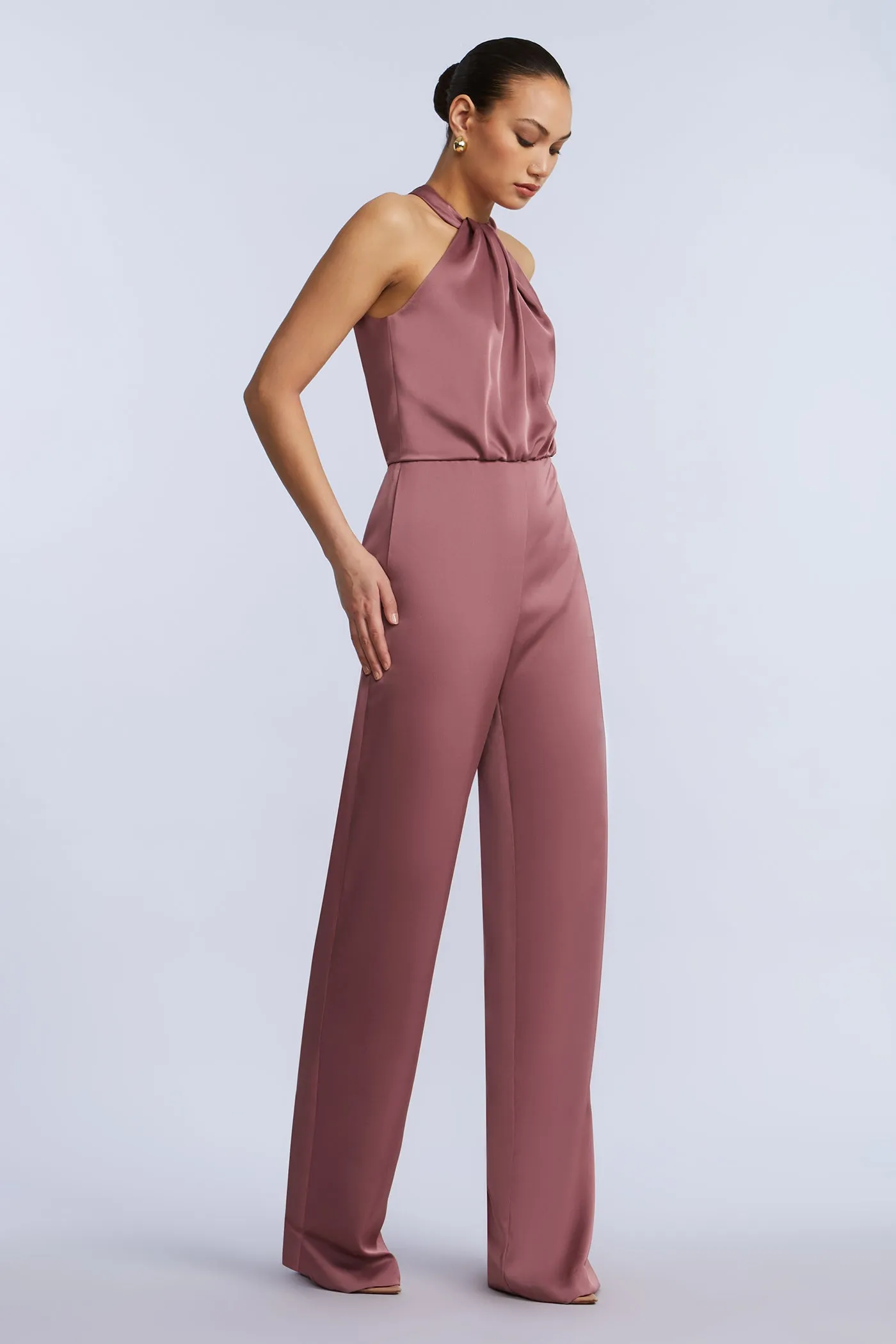 Pleated Halter Jumpsuit sold by BCBGMaxAzria product image thumbnail 3