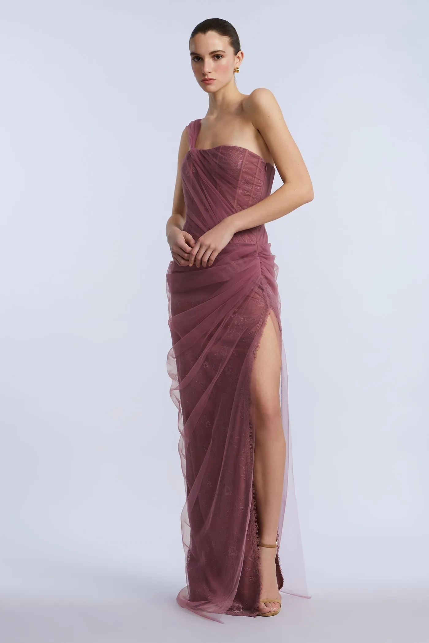 Tulle & Lace Gown sold by BCBGMaxAzria product image thumbnail 3