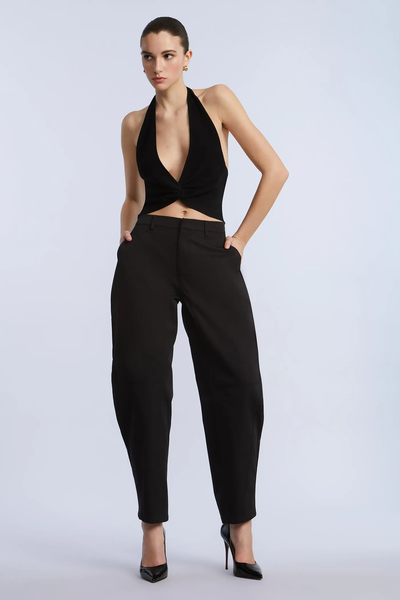 Taffeta Twill Puddle Pants sold by BCBGMaxAzria product image thumbnail 5
